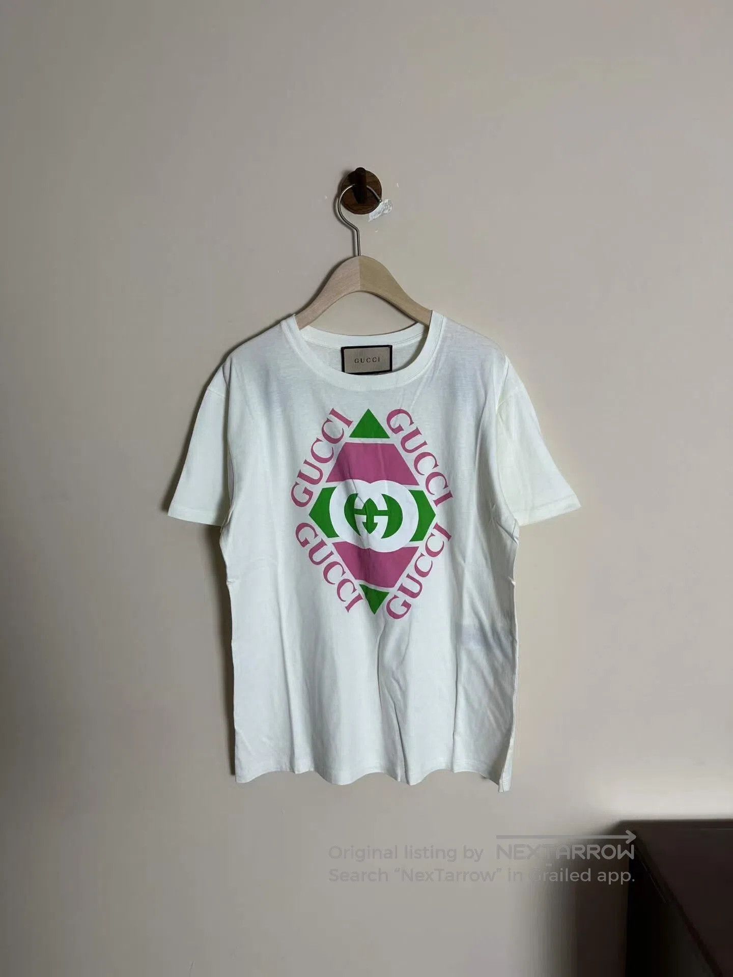 Gucci Guicci Diamond Pattern Printed Short Sleeve| Size US XXS / EU 40 - 1 Thumbnail