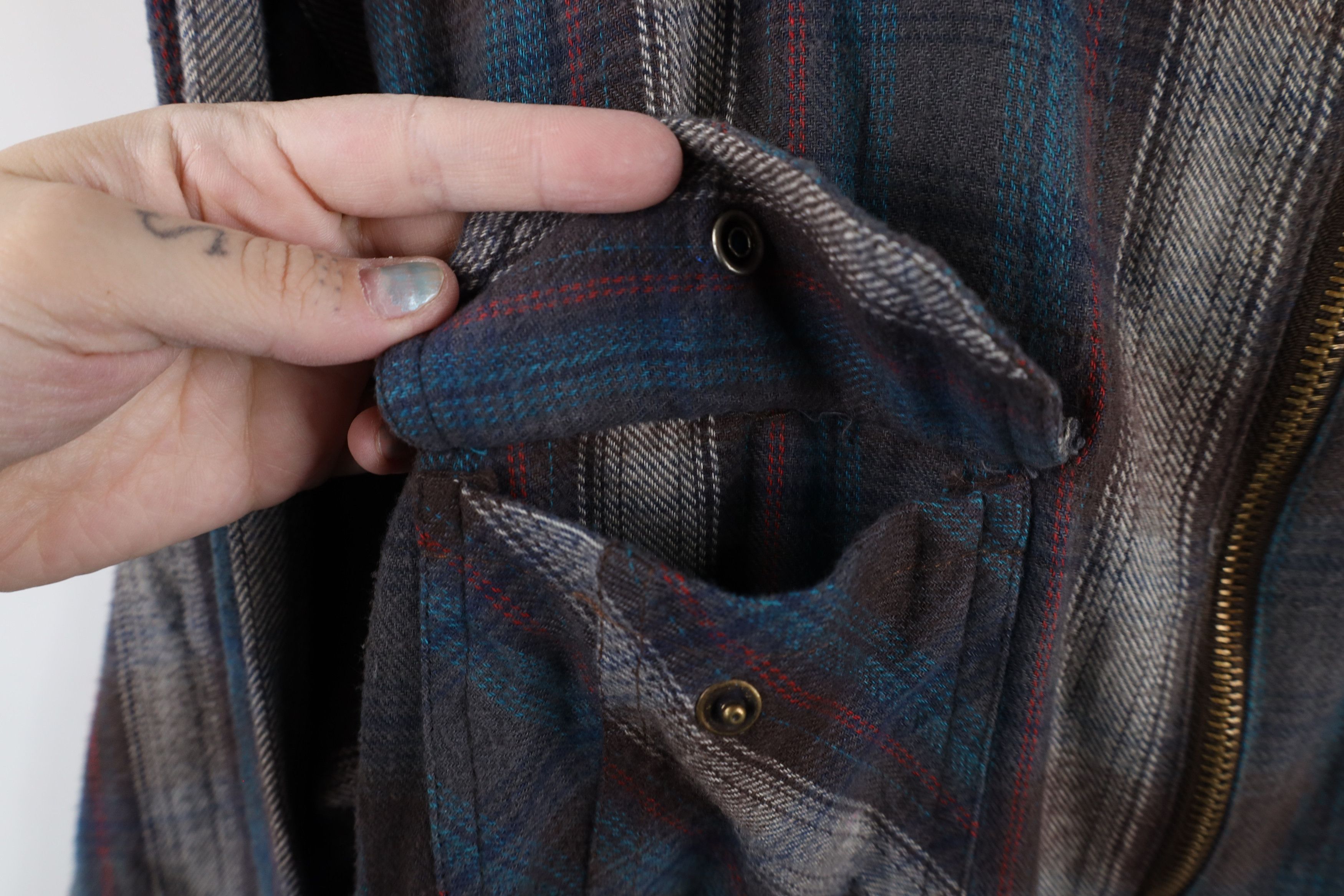 Vintage Vintage Burnside Surfing Flannel Shirt Jacket Jac Shirt Size US L / EU 52-54 / 3 - 4 Thumbnail