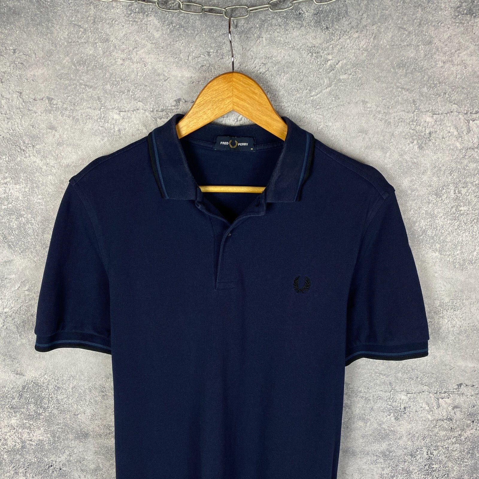 Fred Perry Fred Perry Polo Shirt Men's Size M Blue Short Sleeve ` Size US M / EU 48-50 / 2 - 2 Thumbnail