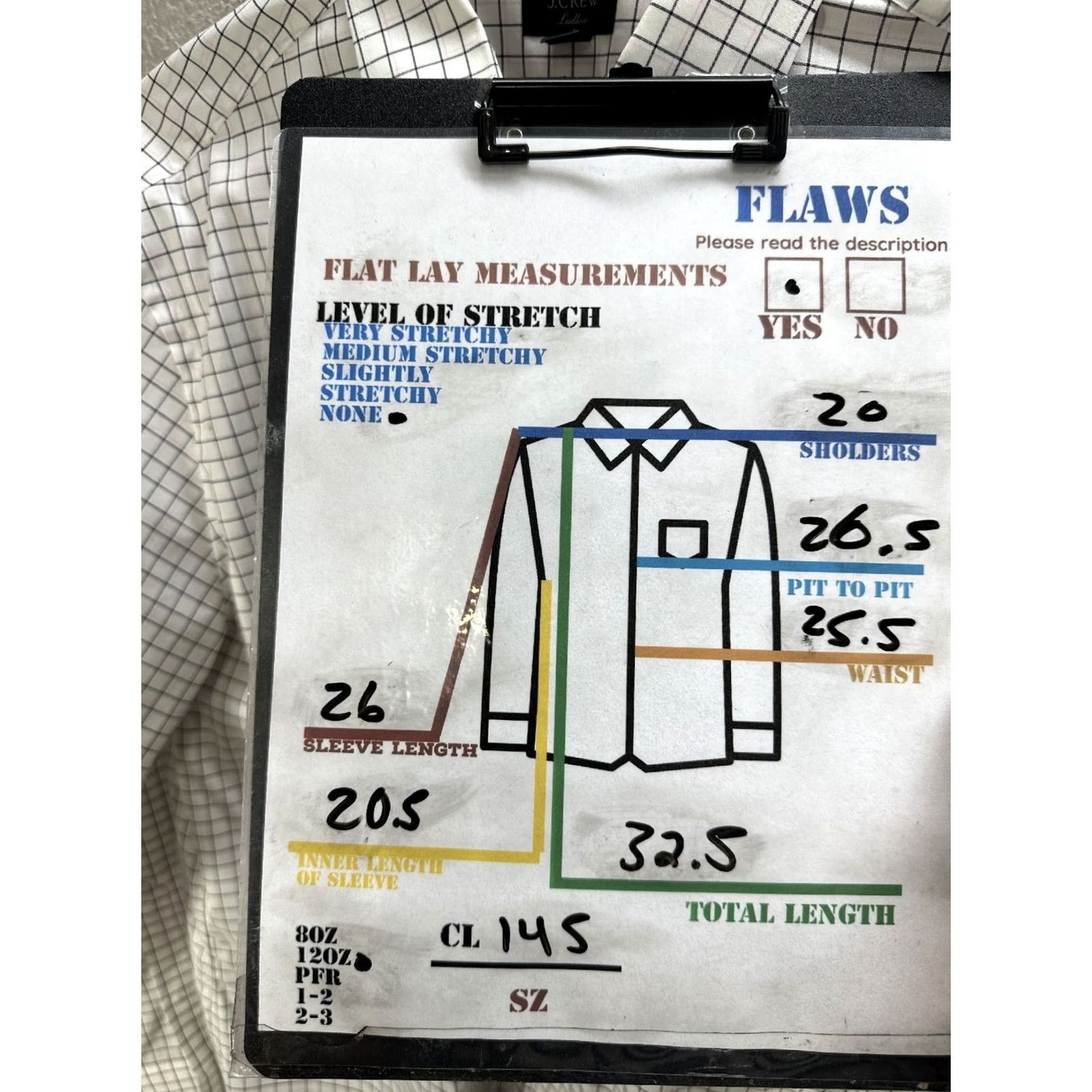 J.Crew J.Crew Ludlow Dress Shirt White Pink Checkered - Mens, Size 17.5, Classic Fit, Long Sleeve, Button Up, Cotton, Regular Size 48R - 2 Thumbnail