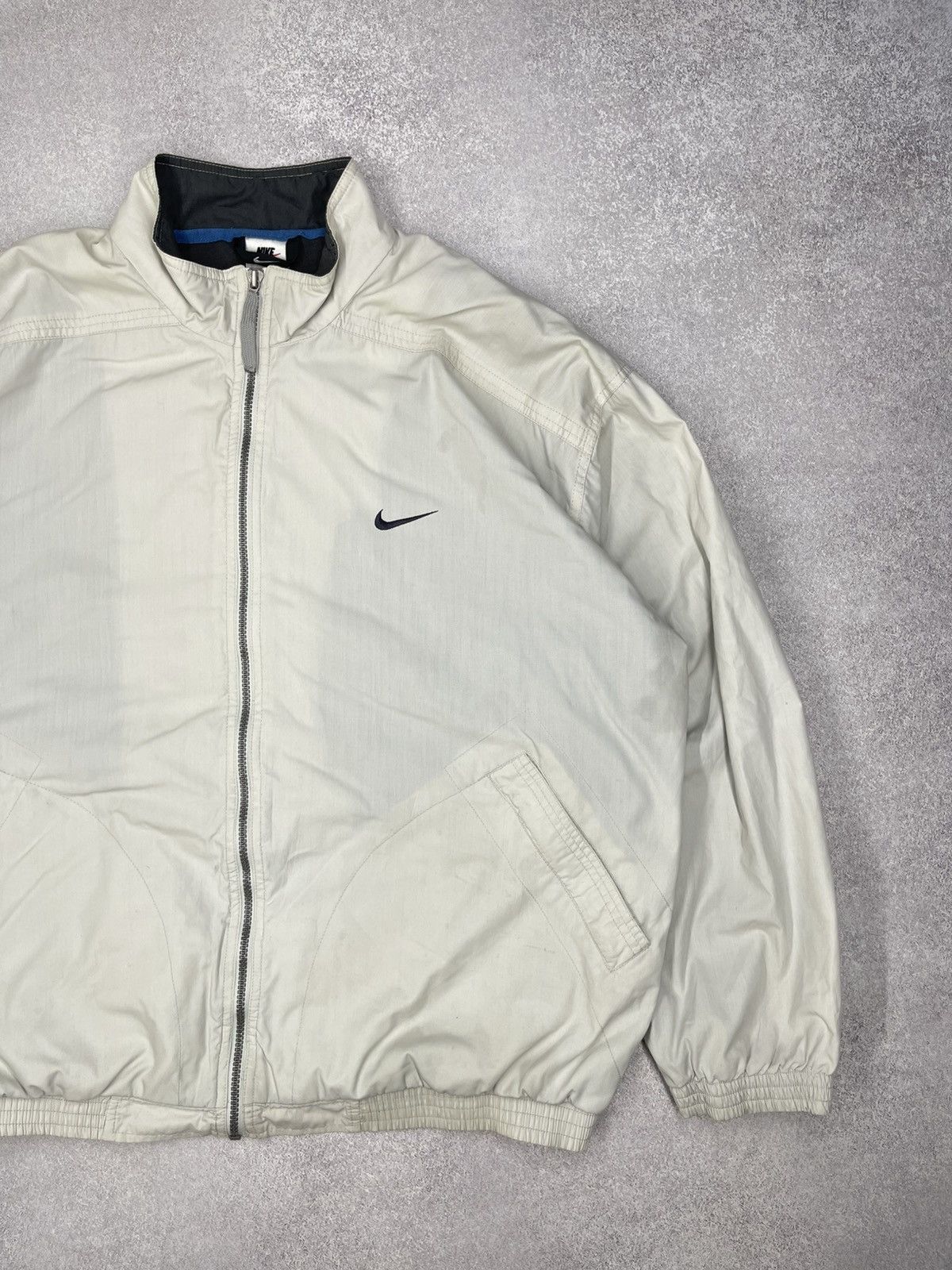 Nike Vintage Nike Jacket Beige Drill Big Logo y2K ACG TN Size US XL / EU 56 / 4 - 3 Thumbnail