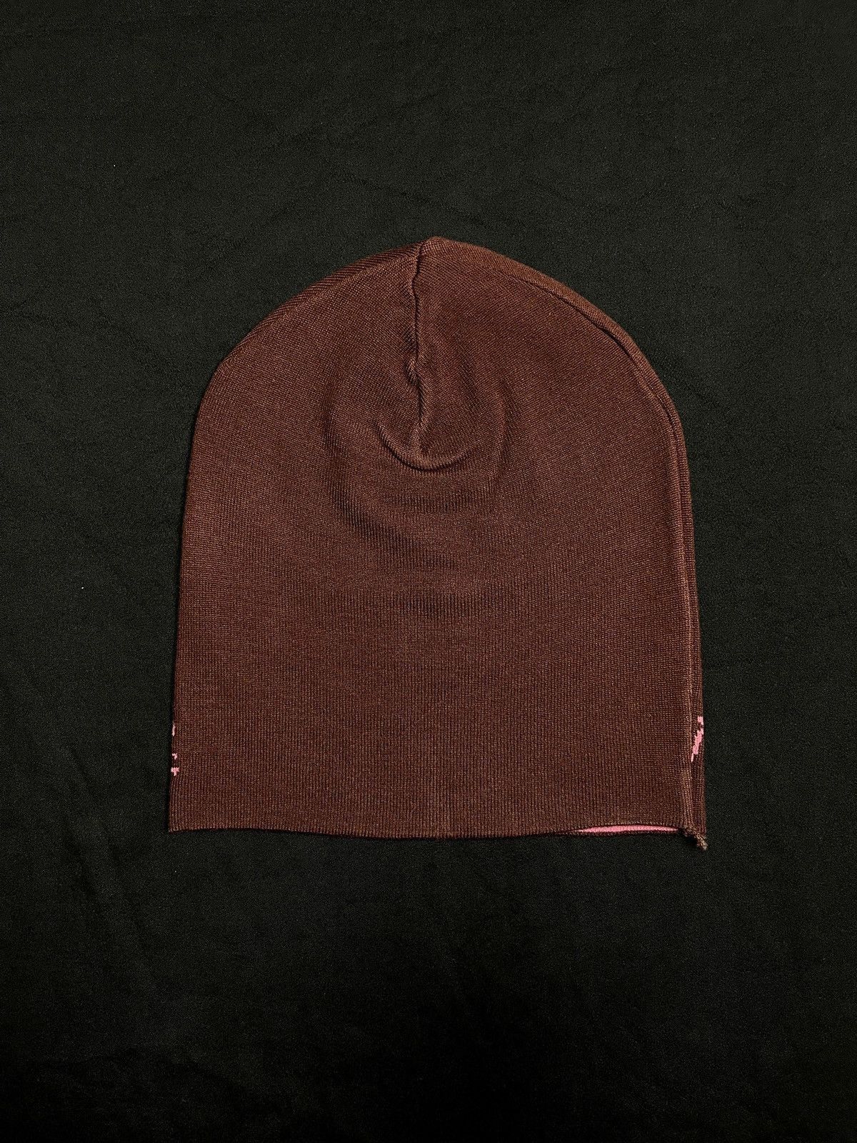 Japanese Brand Rare Y2k Gothic Cross Pattern No Cuff Knit Skull Cap Beanie Size ONE SIZE - 4 Thumbnail