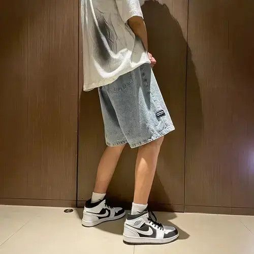 Japanese Brand Fashion Casual Baggy Short Jeans Size US 27 - 1 Thumbnail
