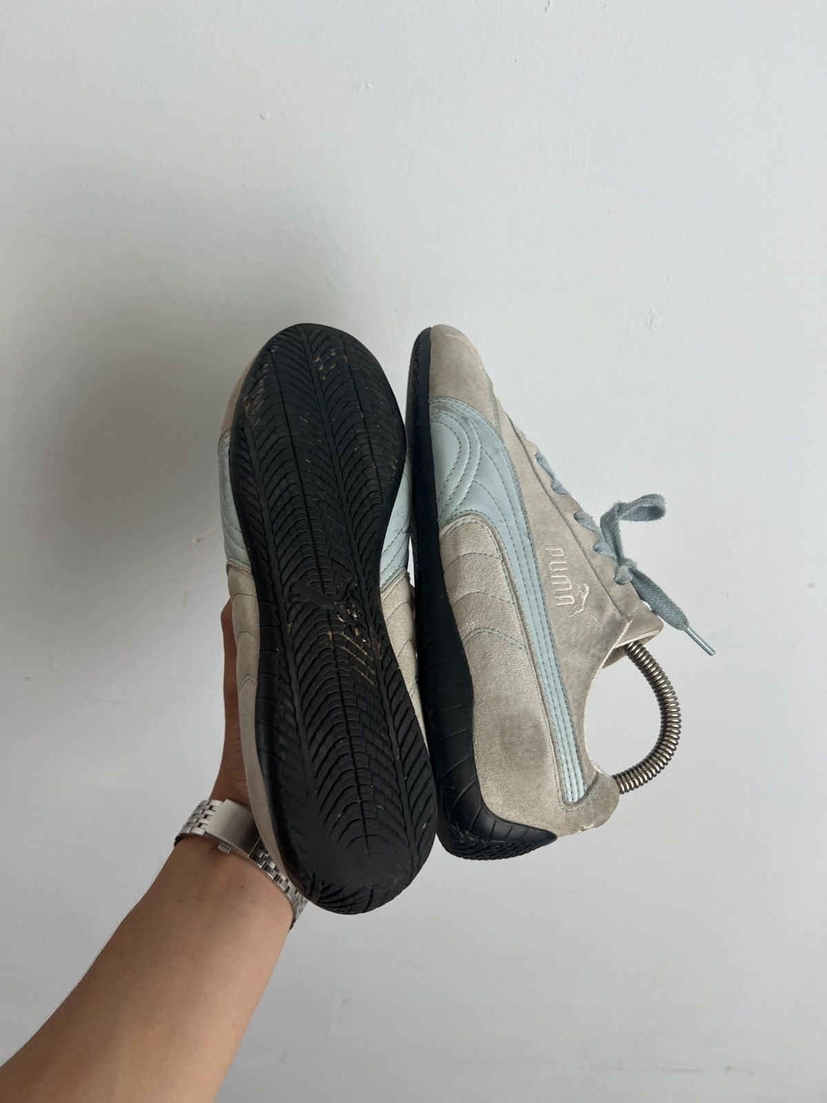 Puma Y2K Vintage Puma Speedcat Low Top Leather Studded Sneakers Size US 7 / IT 37 - 7 Thumbnail