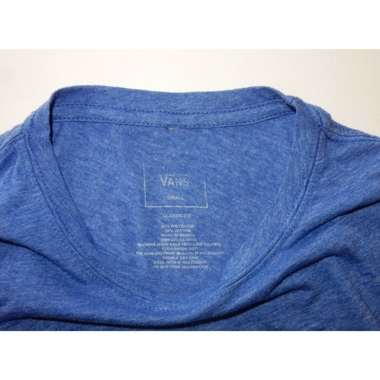 Vans VANS T-Shirt Graphic Print Size S Men Blue Cotton Blend Short Sleeve Mens Size US S / EU 44-46 / 1 - 2 Thumbnail