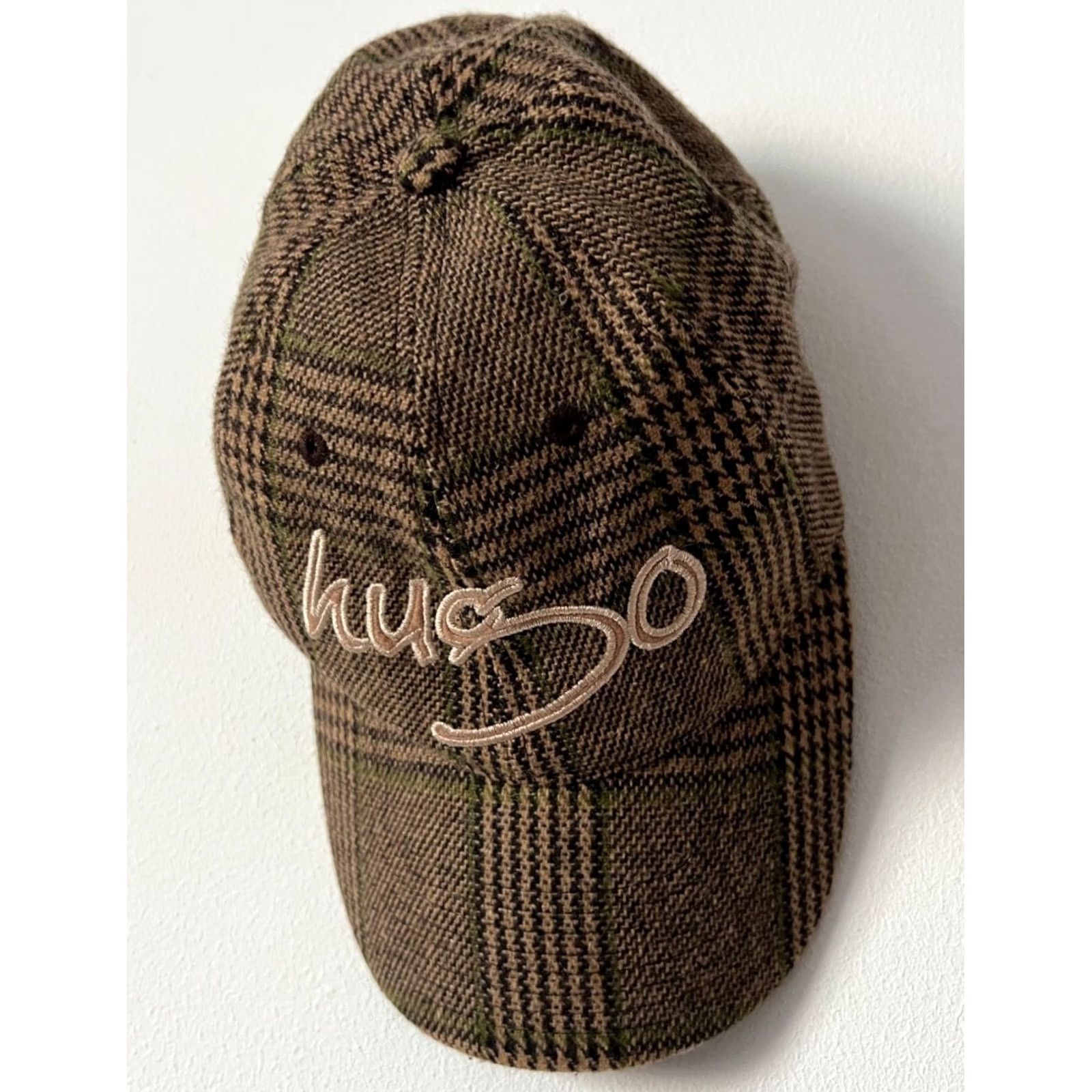 Hugo Boss HUGO BOSS Baseball Wool Cap Prince of Wales Check Logo Men's Cap Wool Polyamide Polyacryl Multicolor One Size Casual Mens Size ONE SIZE - 2 Thumbnail