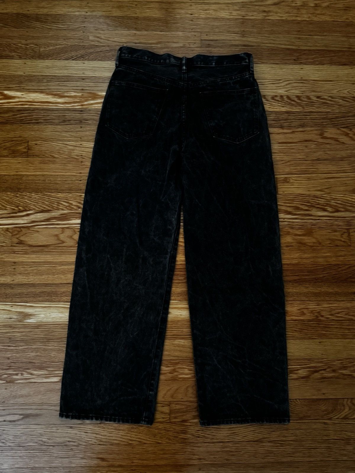 GU GU Baggy Jeans Dark Gray - Waist 31 Size US 31 - 3 Thumbnail