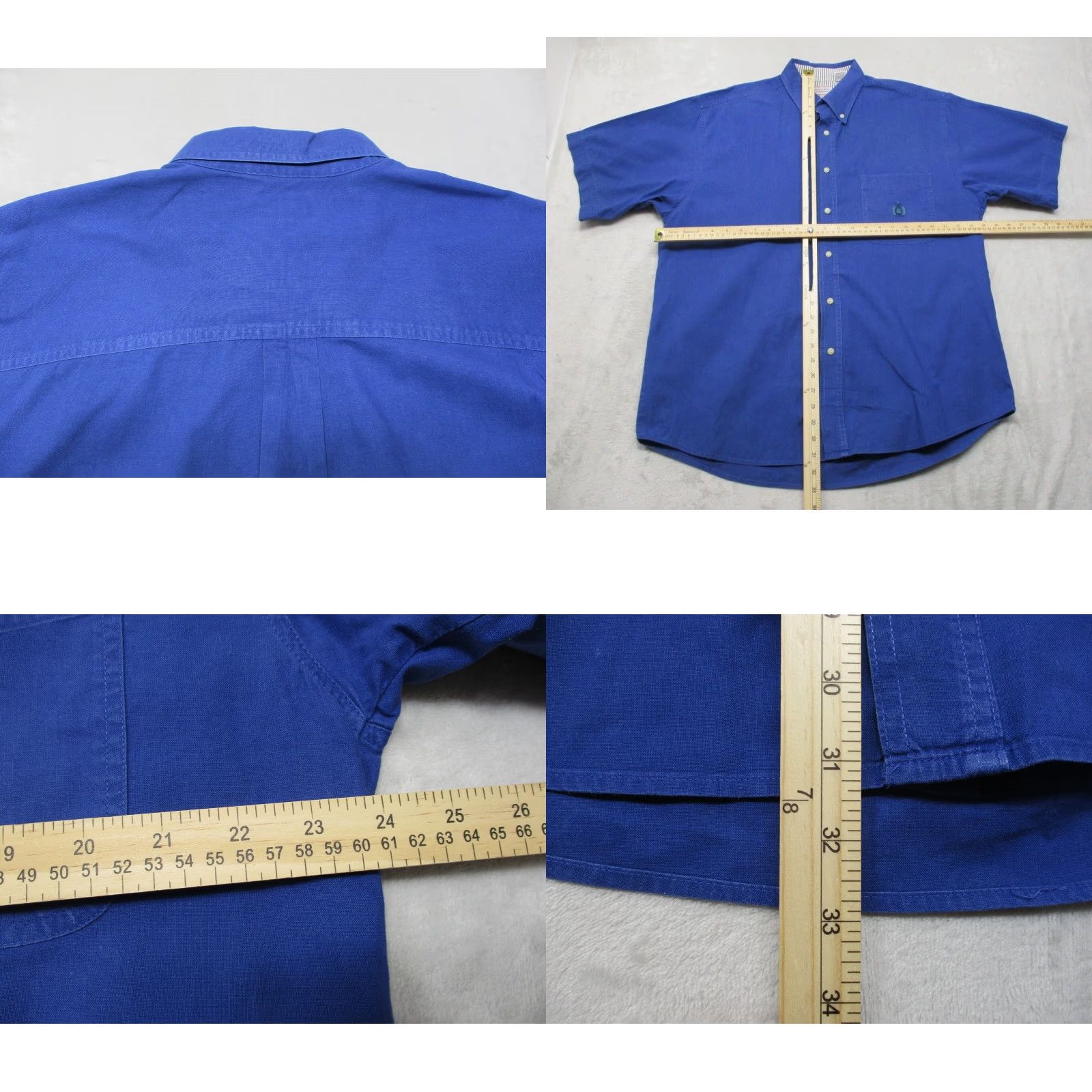 Bugle Boy VINTAGE Bugle Boy Shirt Mens L Large Button Up Oxford Blue Cotton EUC Size US L / EU 52-54 / 3 - 8 Thumbnail