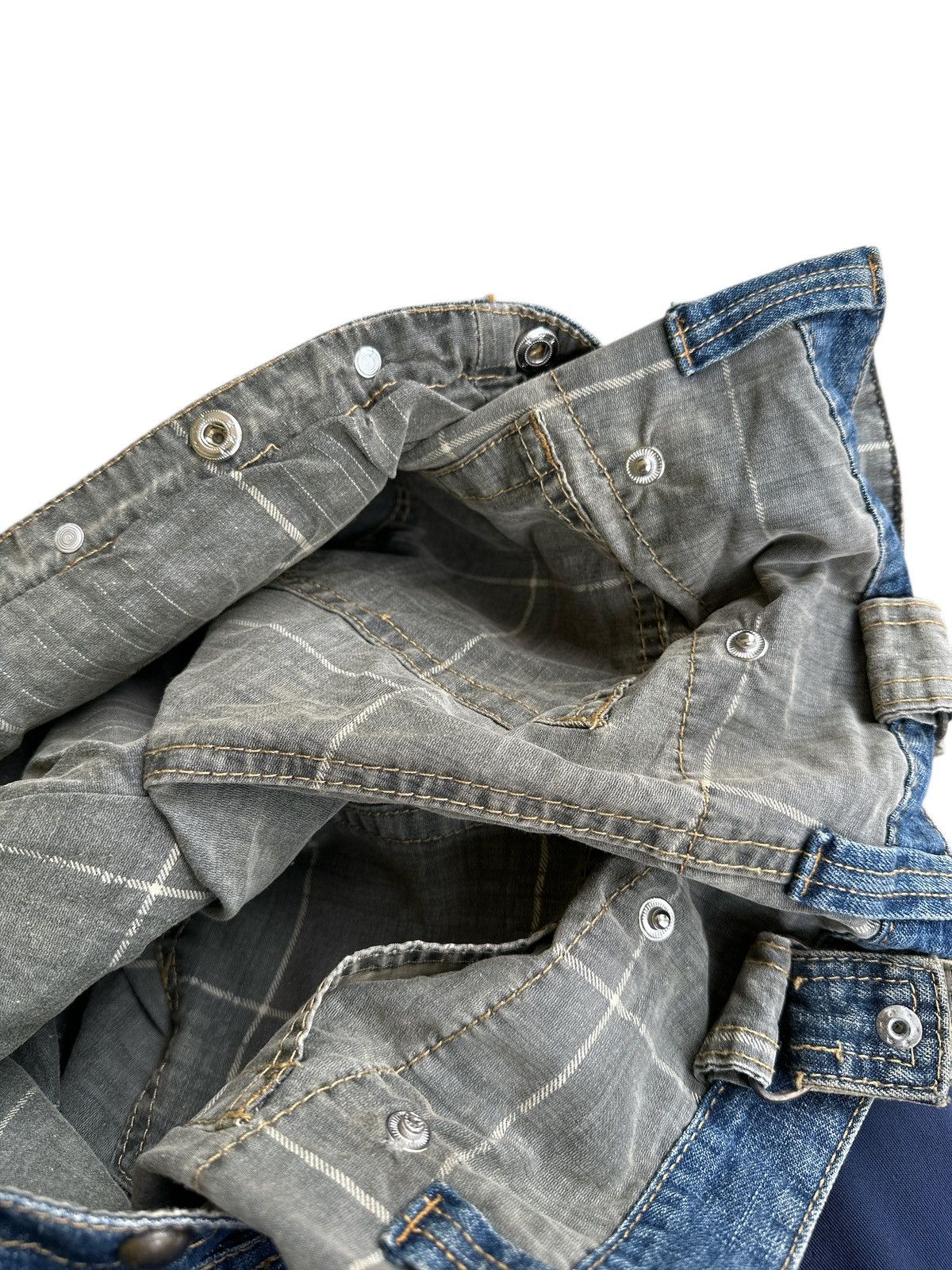 Japanese Brand Denim Techno Brand MulticPocket Crazy Design 🎌💥 Size US 30 / EU 46 - 6 Thumbnail