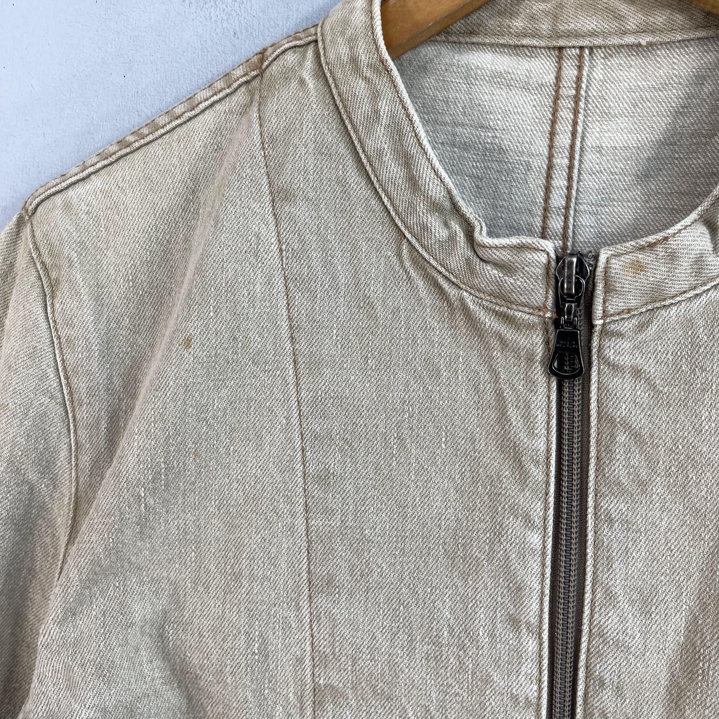 Japanese Brand × Melrose Vintage MEN'S MELROSE Denim Zipper Distressed Jacket Size US M / EU 48-50 / 2 - 5 Thumbnail