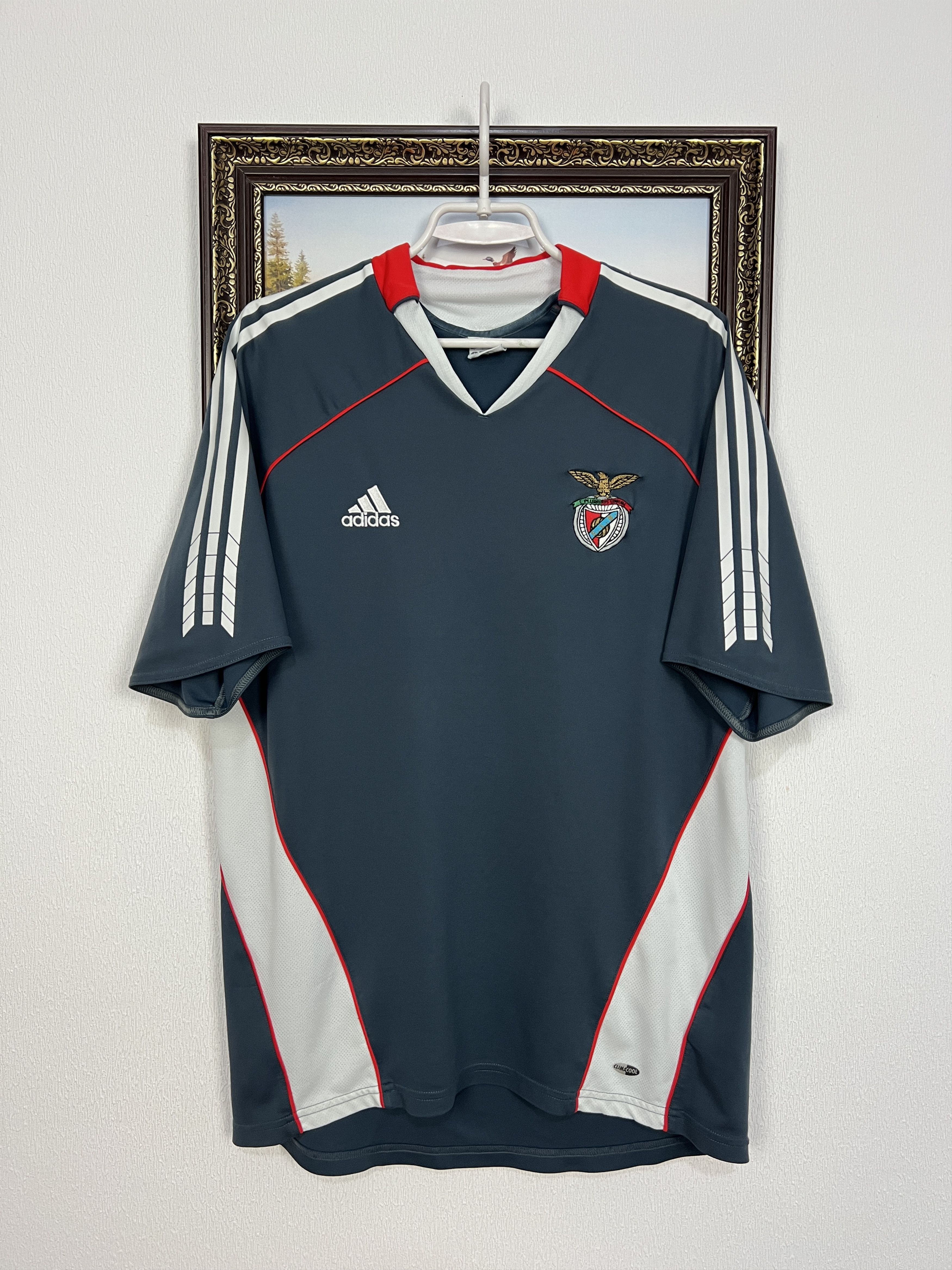 Adidas Benfica Away football shirt 2006 Soccer Jersey Trikot Rare Size US L / EU 52-54 / 3 - 1 Thumbnail