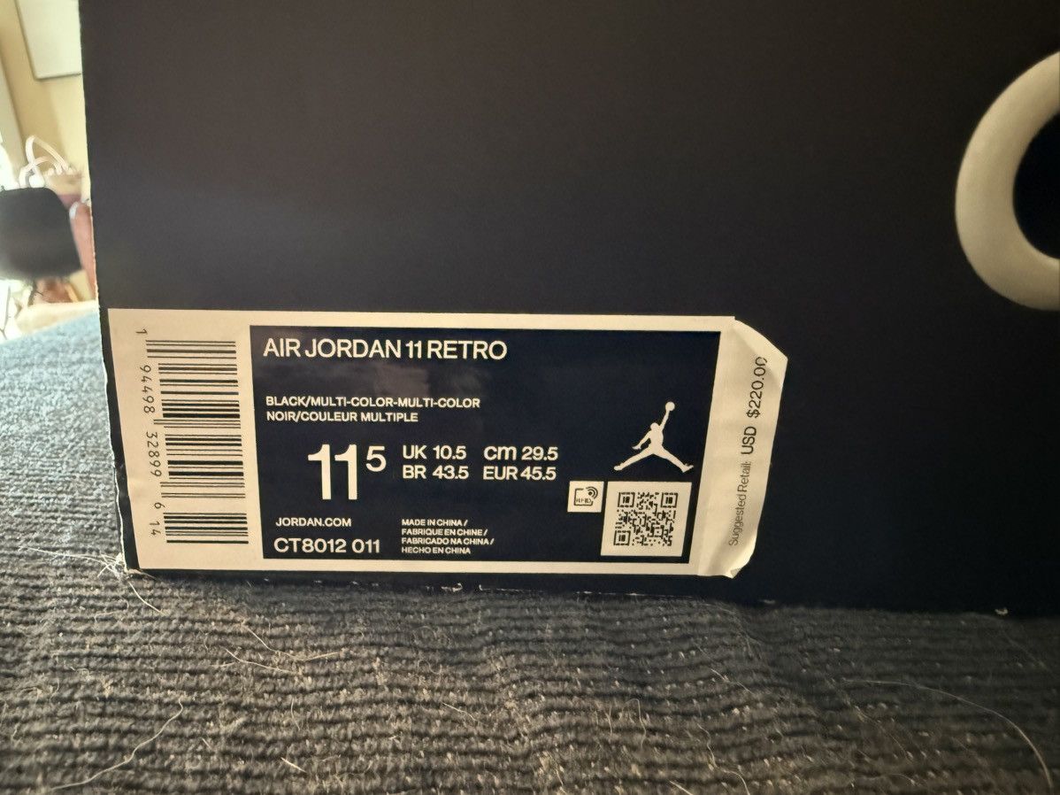 Jordan Brand Air Jordan Retro 11 Jubilee Size US 11.5 / EU 44-45 - 10 Thumbnail