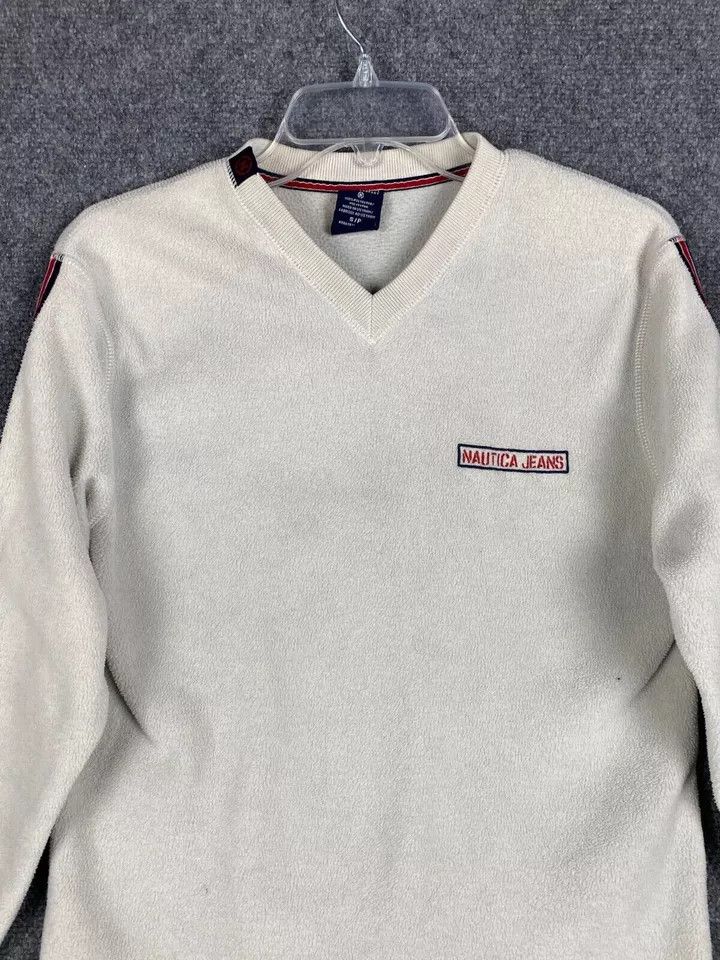 Nautica Nautica Fleece Men's Small Pullover 100% Polyester V-Neck S Size US S / EU 44-46 / 1 - 2 Thumbnail