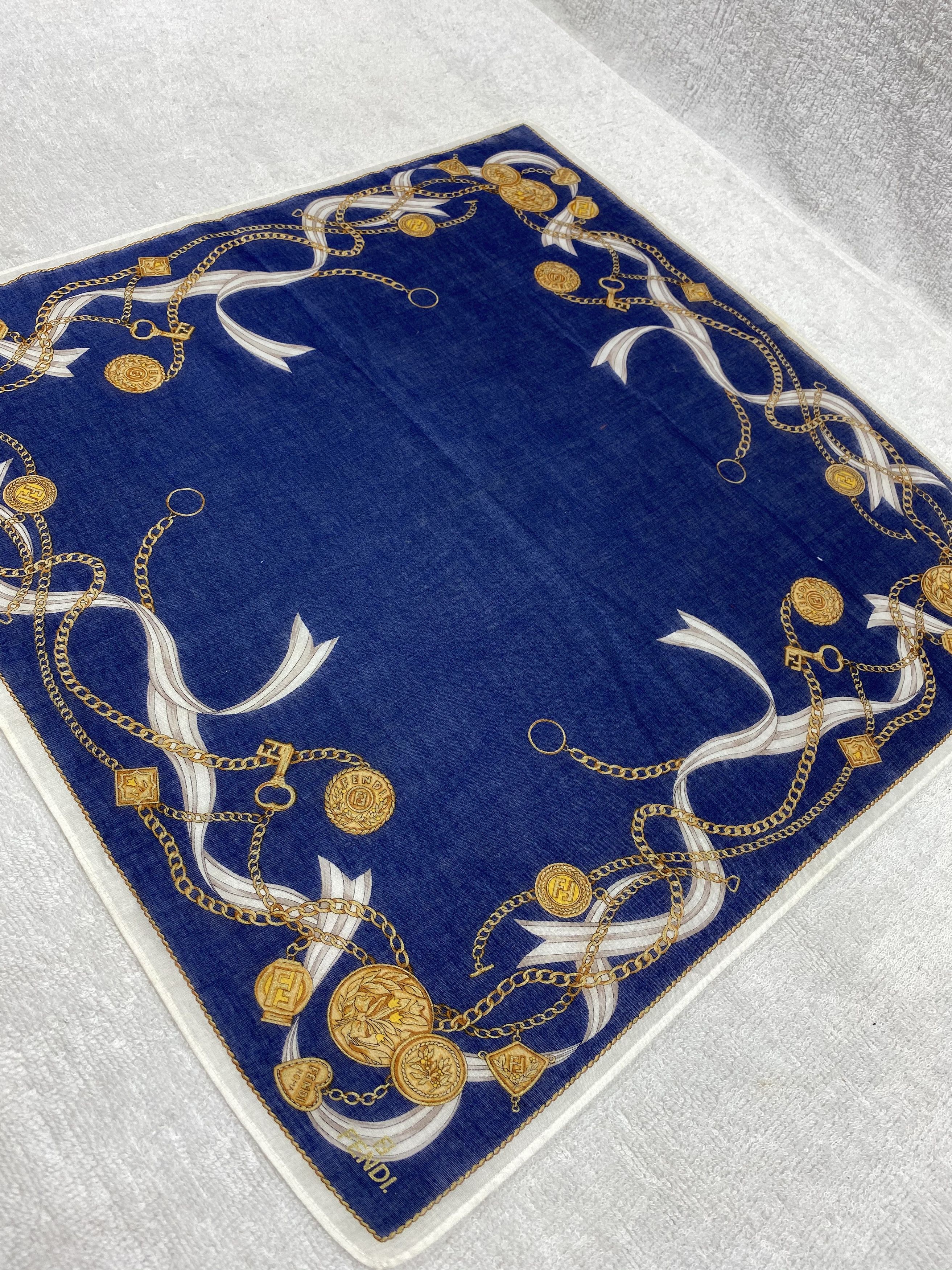 Vintage Fendi Handkerchief / Bandana / Neckerchief A203 Size ONE SIZE - 4 Thumbnail