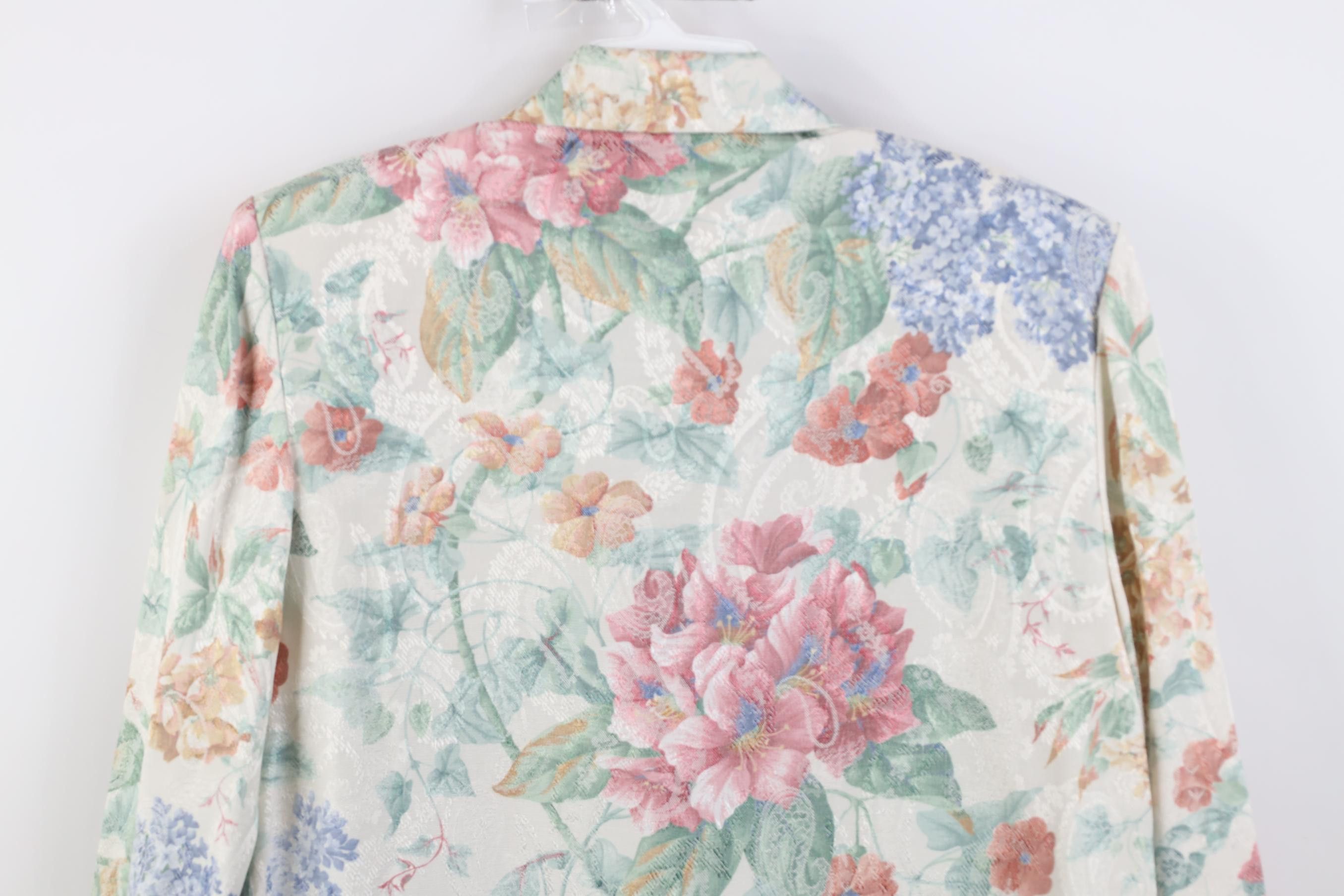 Vintage Vintage 90s Streetwear Flower Paisley Suit Blazer Jacket USA Size M / US 6-8 / IT 42-44 - 12 Thumbnail