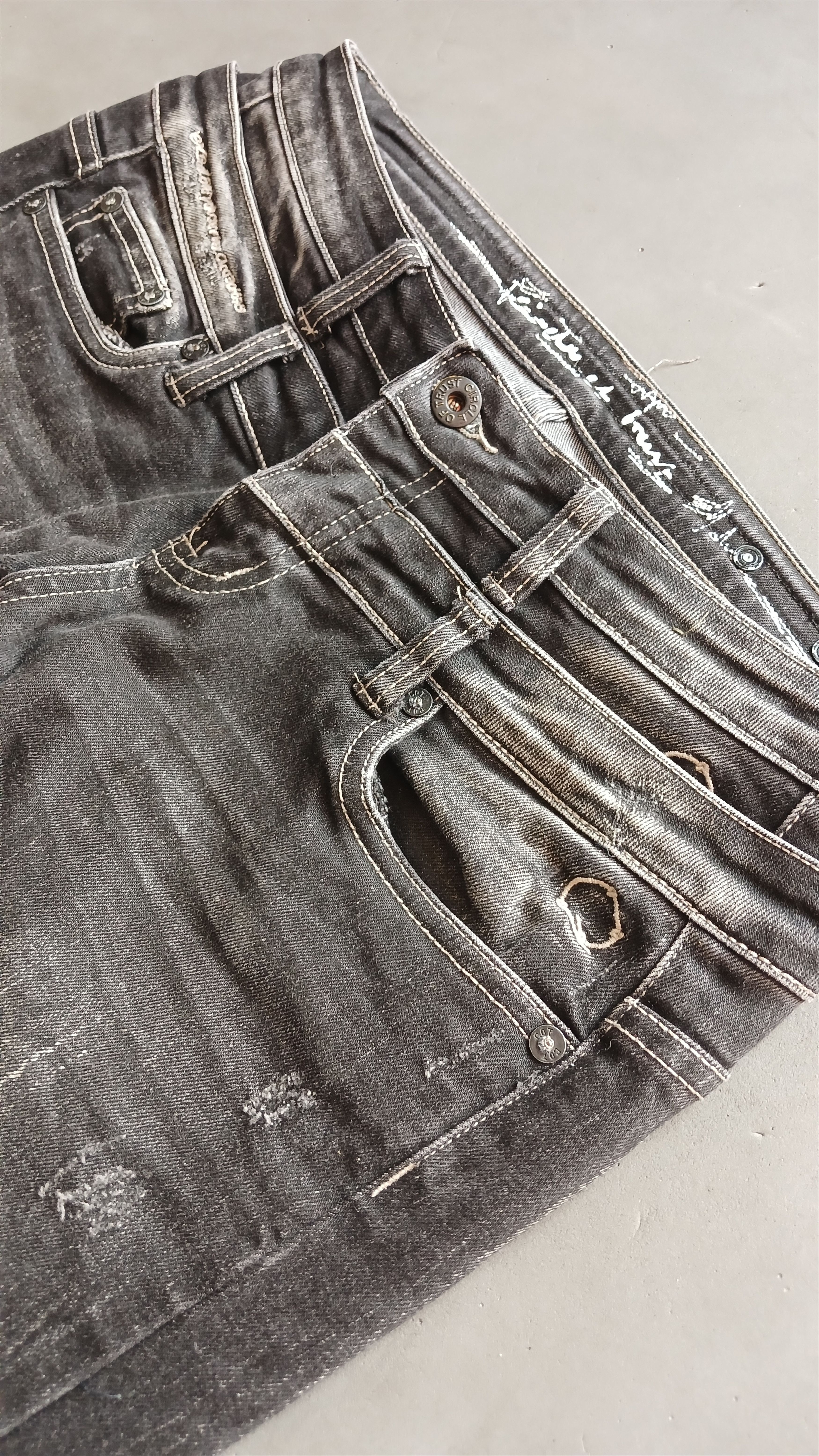 Other vintage 1990-1995 circle of trust double waist jeans Size 29" - 7 Thumbnail
