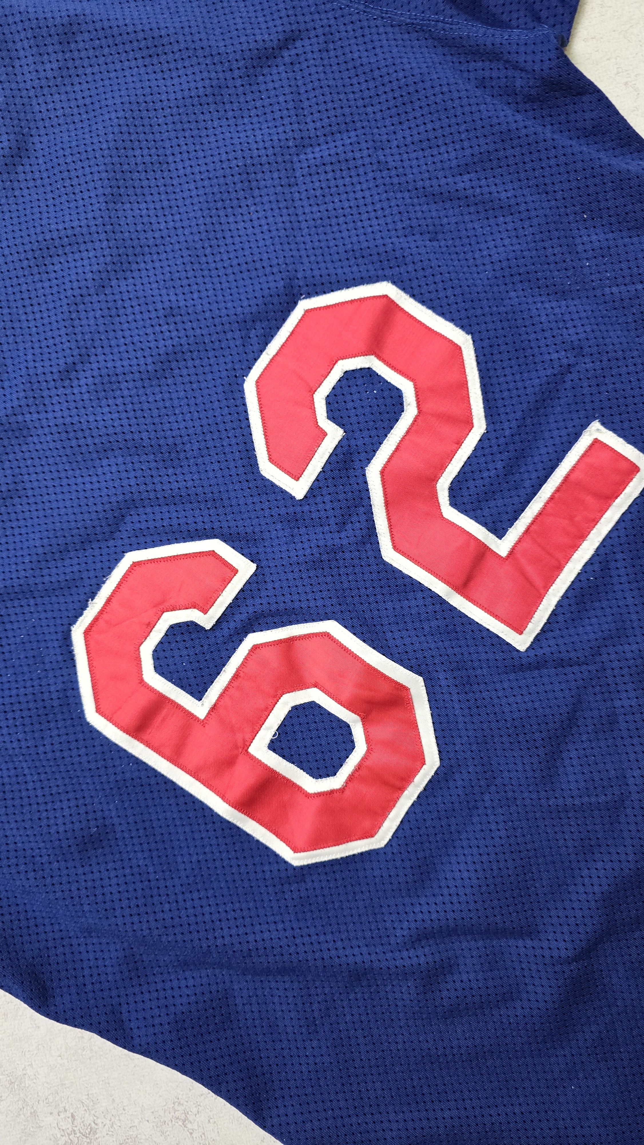 Russell Athletic Texas Rangers Team Issued BP Jersey #62 Men’s L 44 1990s USA Size US L / EU 52-54 / 3 - 6 Thumbnail