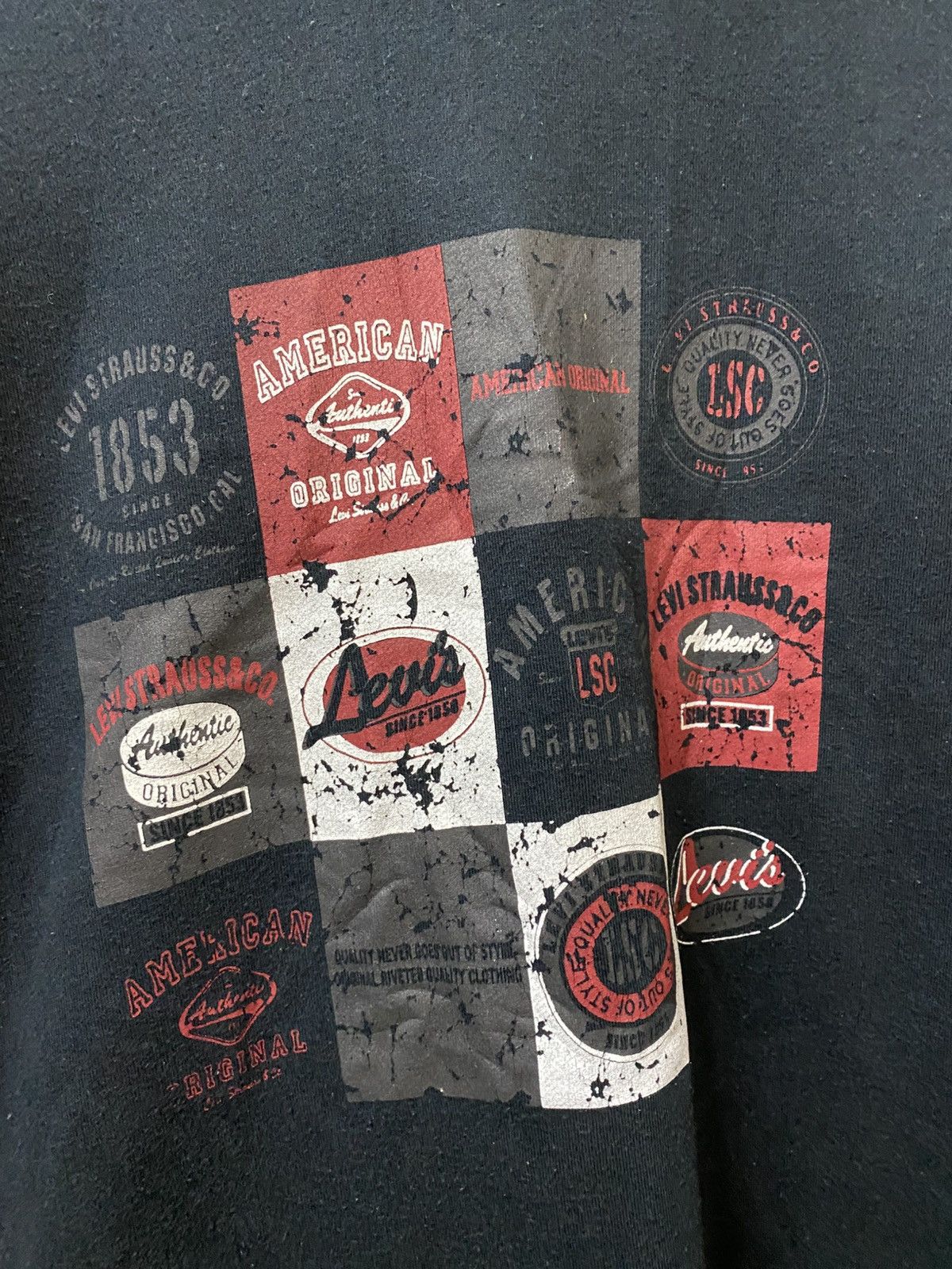Levi's Vintage Clothing Levis Red Tab Hoodie Black Colour Size US L / EU 52-54 / 3 - 3 Thumbnail