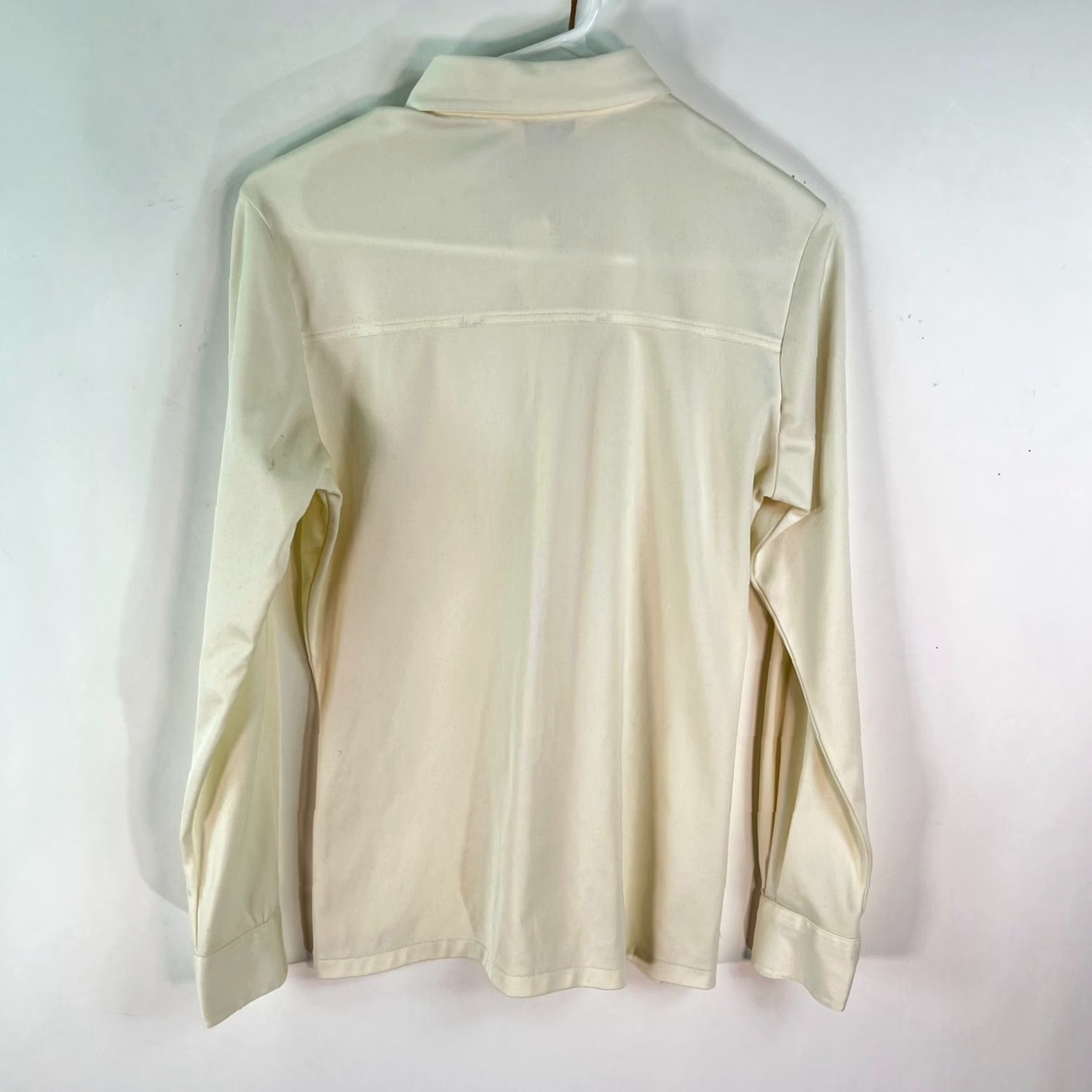Vintage VINTAGE ATD Shirt Womens XS Yellow Button Down Long Sleeve Top Size XS / US 0-2 / IT 36-38 - 3 Thumbnail