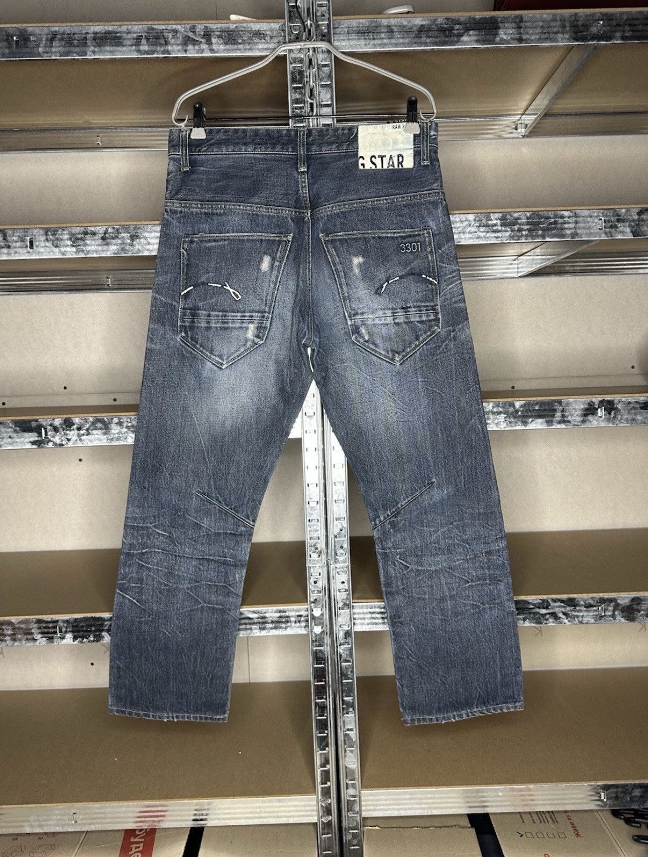 G-Star G-Star RAW Morris Jeans Denim Size 30 3301 Distressed Wash Size US 30 / EU 46 - 2 Thumbnail