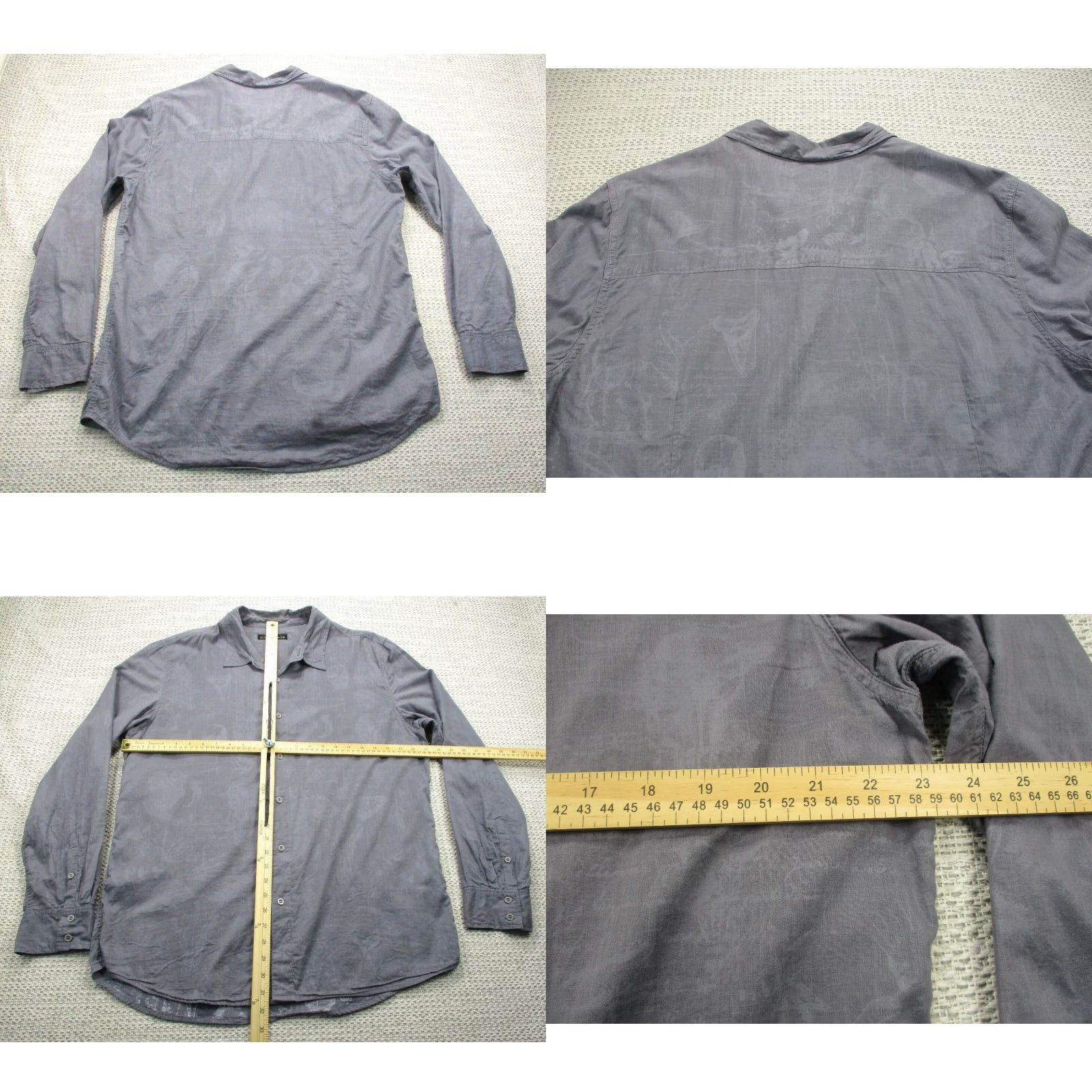 Affliction VINTAGE? No. The item is not vintage per specs. Skip. Use: Affliction Black Premium Label Shirt Mens XL Long Sleeve Button-Up Inside Out Size US XL / EU 56 / 4 - 8 Thumbnail