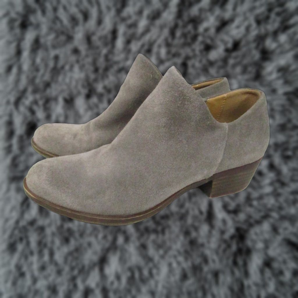 Lucky Brand Lucky Brand Brixlee Boots Ankle Booties 6.5 Sand Taupe Leather Suede Zip Zipper Block Heel Women Casual 37 Beige Vintage No Boots 90s Theme Bohemian Size US 7 / IT 37 - 1 Thumbnail