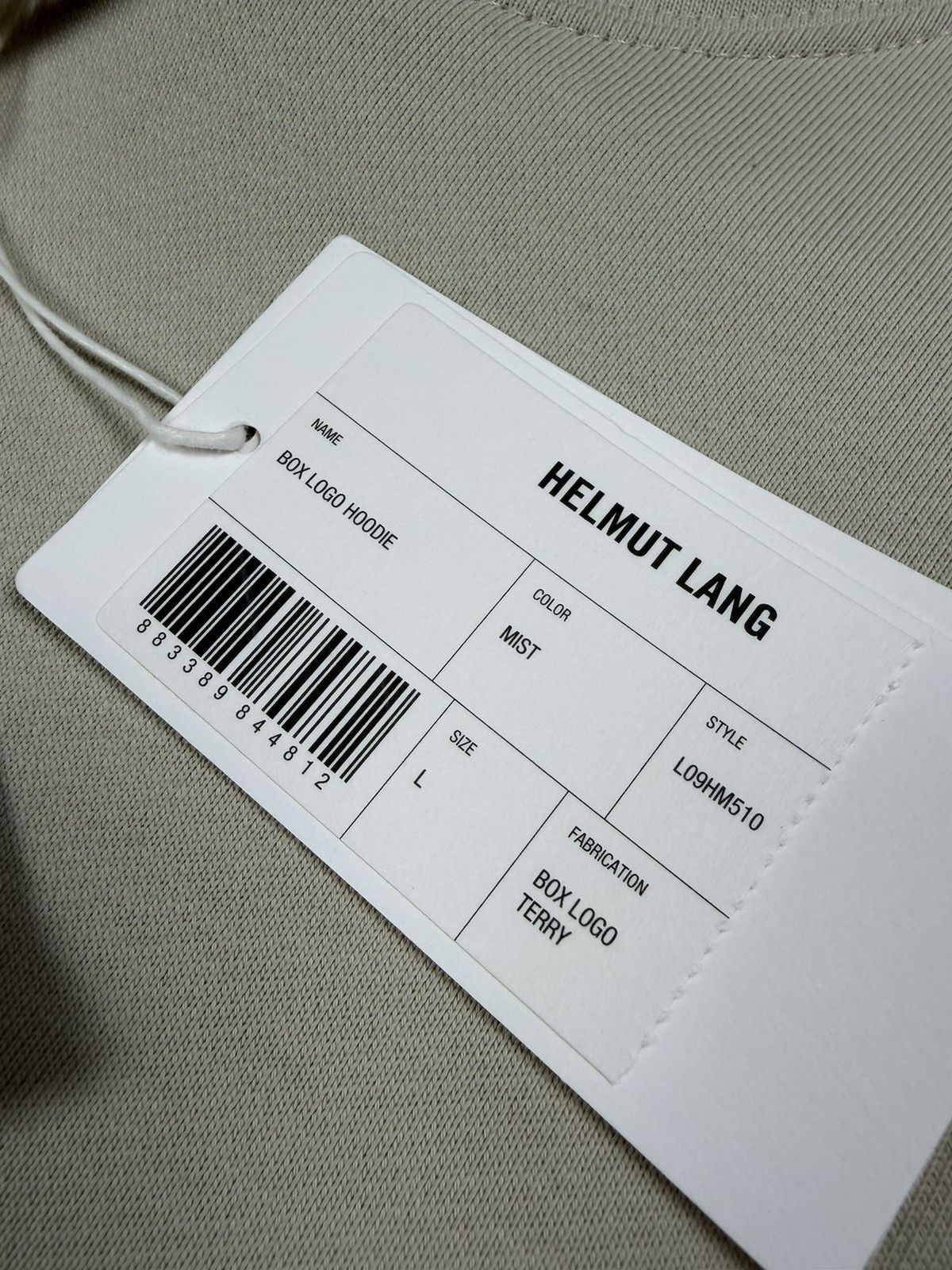Helmut Lang HELMUT LANG Box Logo Hoodie Size L Size US L / EU 52-54 / 3 - 7 Thumbnail