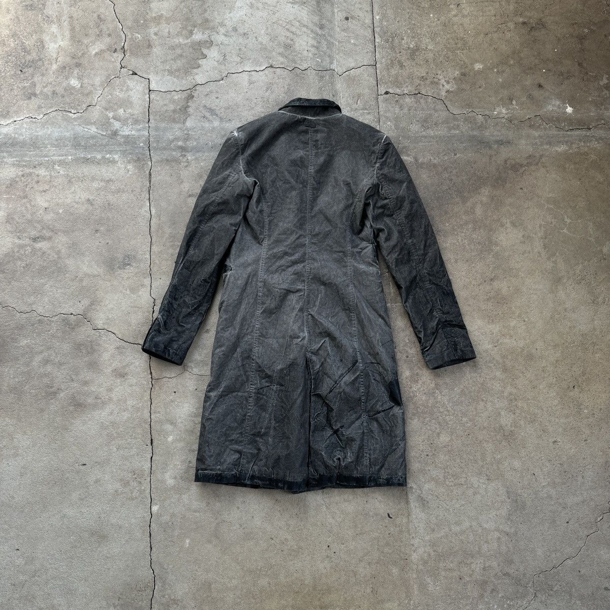 20471120 Archive Bray Steve Alan Avant Garde Gray Printed Coat Size M / US 6-8 / IT 42-44 - 2 Thumbnail