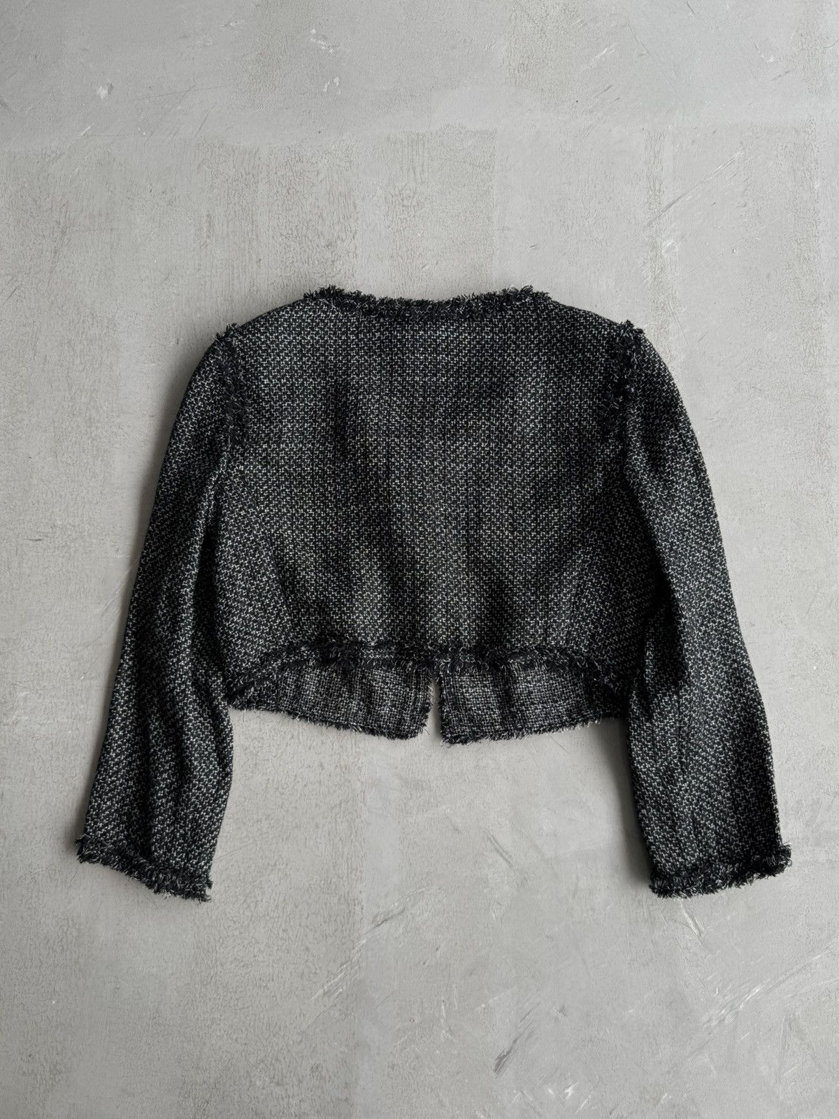 Chanel Chanel - Black Cropped Tweed Jacket Size XS / US 0-2 / IT 36-38 - 5 Thumbnail