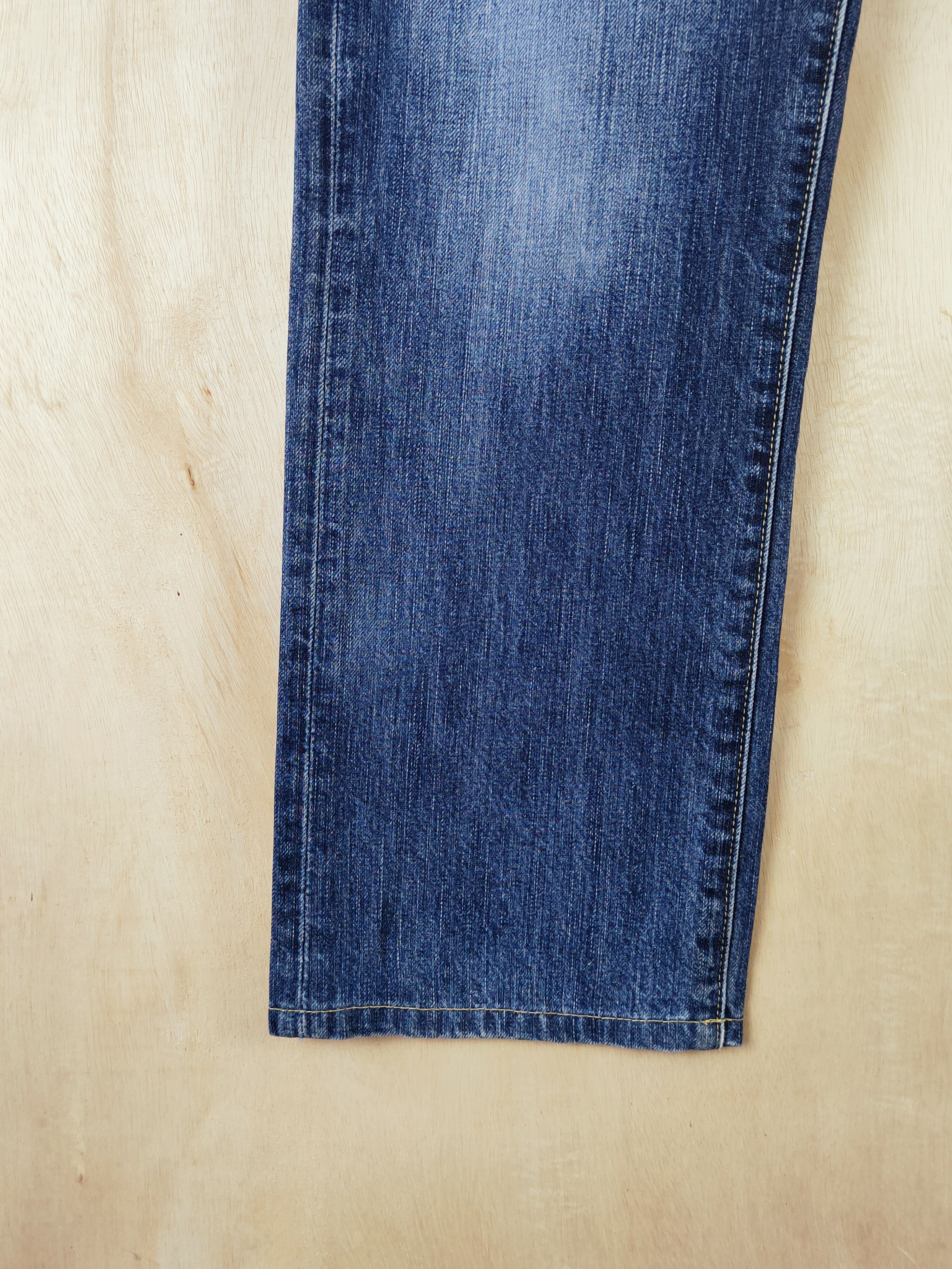 Japanese Brand Uniqlo Blue Distressed Ripped Jeans #S2648 Size US 34 / EU 50 - 4 Thumbnail