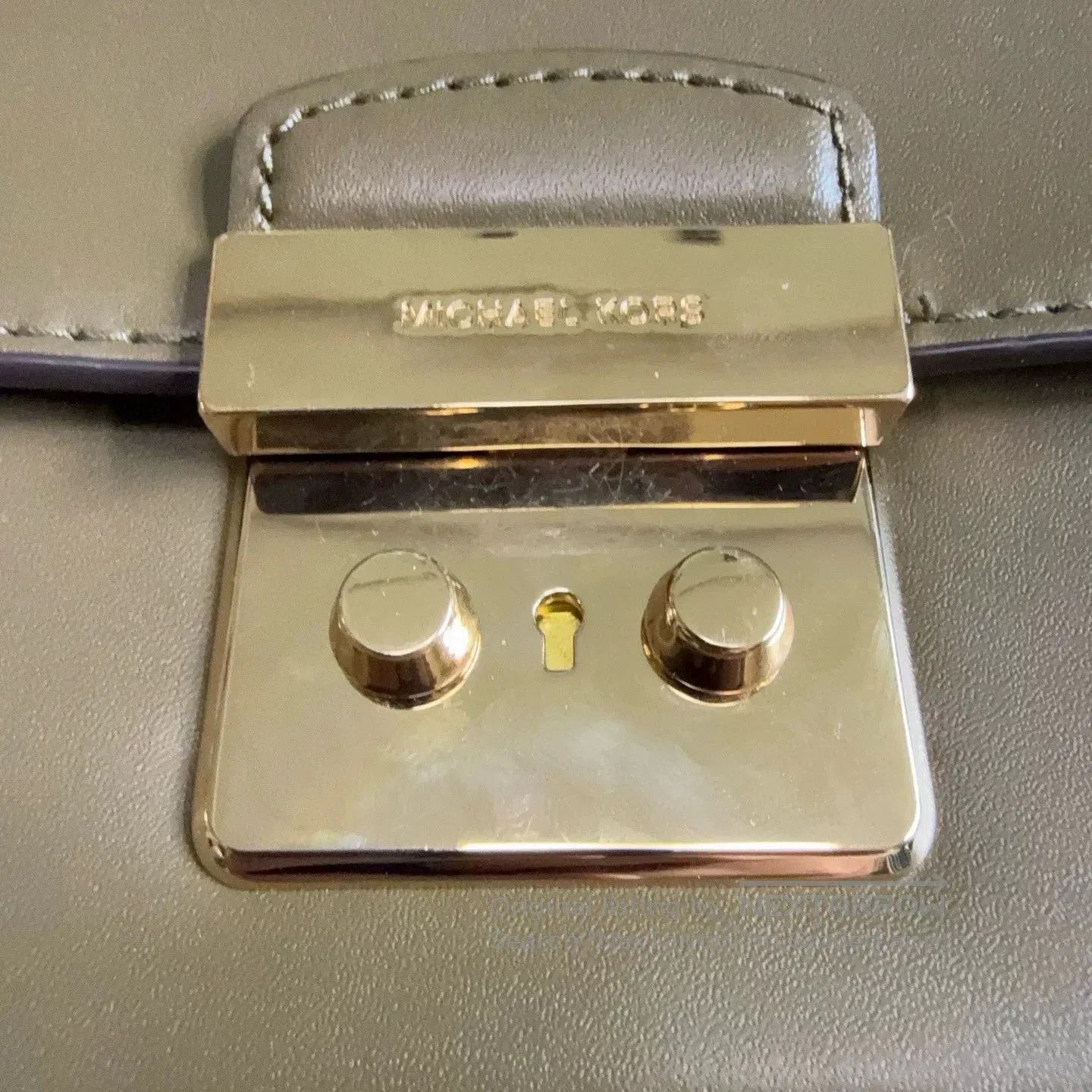 Michael Kors Michael Kors Gold Buckle Logo Crossbody Bag. Size ONE SIZE - 5 Thumbnail
