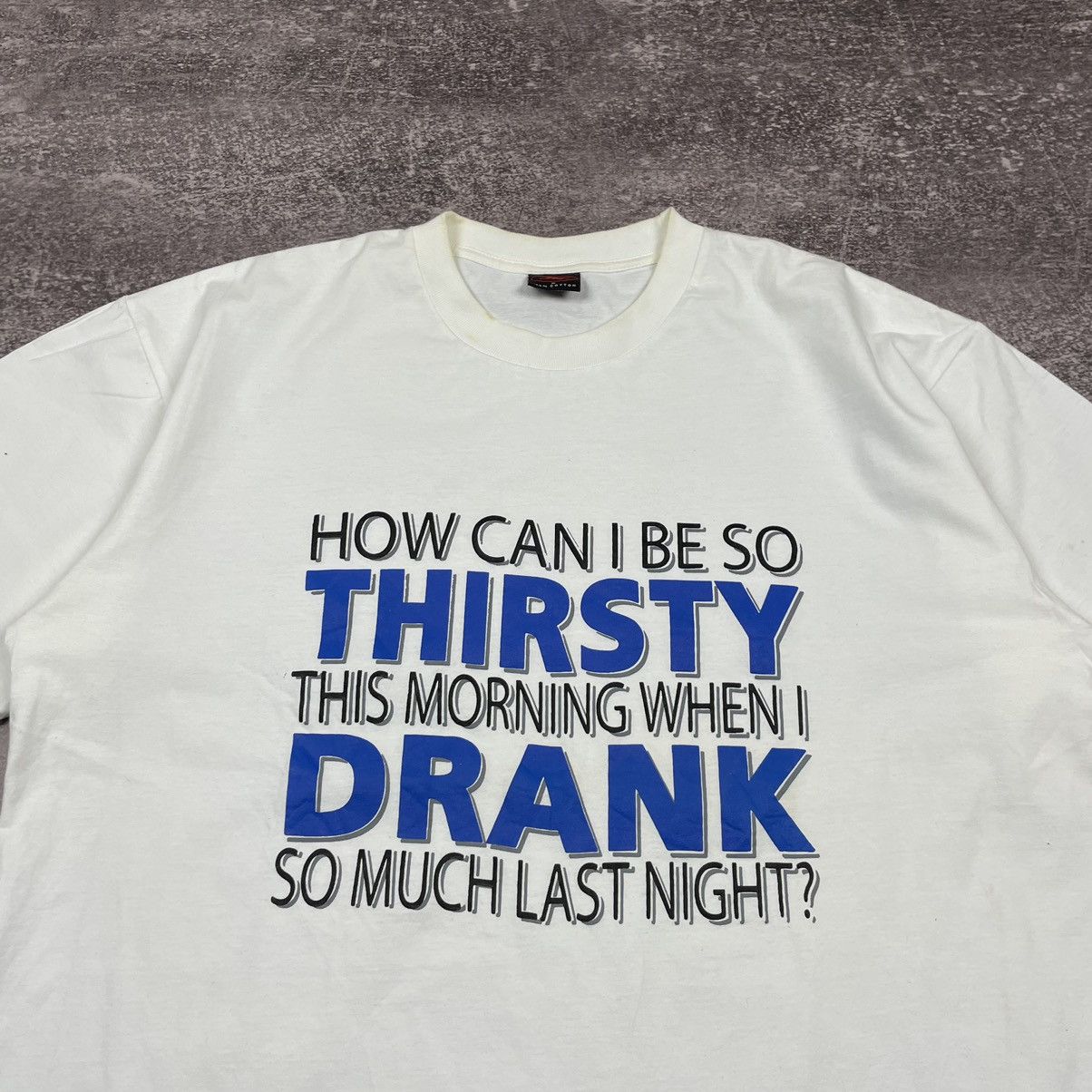 Vintage Vintage Humor Alcohol T Shirt Size US XL / EU 56 / 4 - 2 Thumbnail