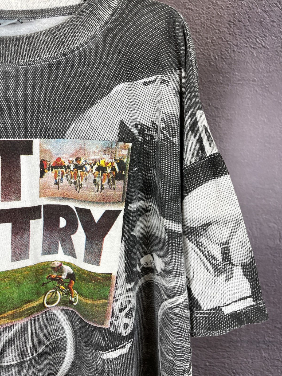 Vintage Vintage Allover print just try it cycle Consul oversized tee Size US L / EU 52-54 / 3 - 7 Thumbnail