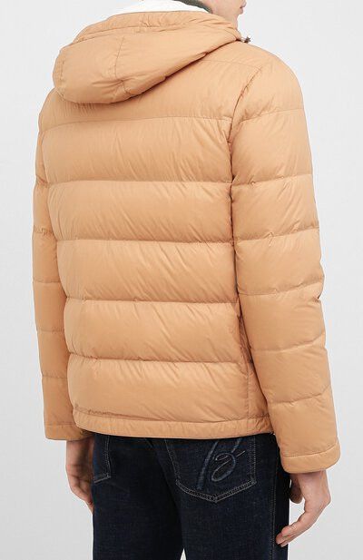 Brunello Cucinelli o1w1db10225 Hooded Down Jacket in Beige Size US XL / EU 56 / 4 - 3 Thumbnail