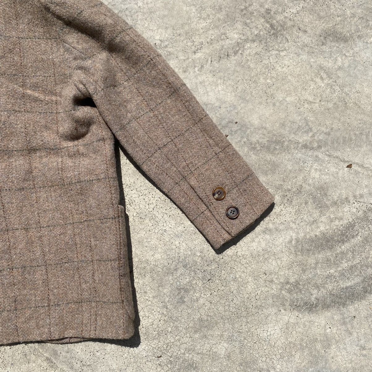 Givenchy Vintage Givenchy Wool Blazer Brown Checkered Size US M / EU 48-50 / 2 - 9 Thumbnail