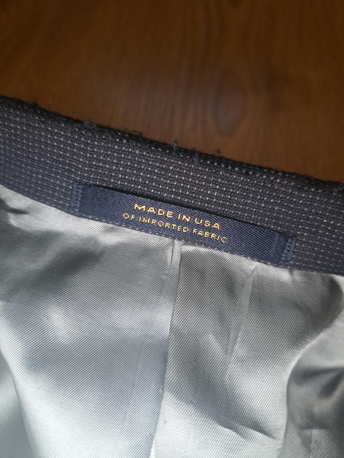 Hart Schaffner Marx Hart Scaffner Marx REDA Gold Trumpeter Suit 48L 36x31 Gray Size 48L - 6 Thumbnail