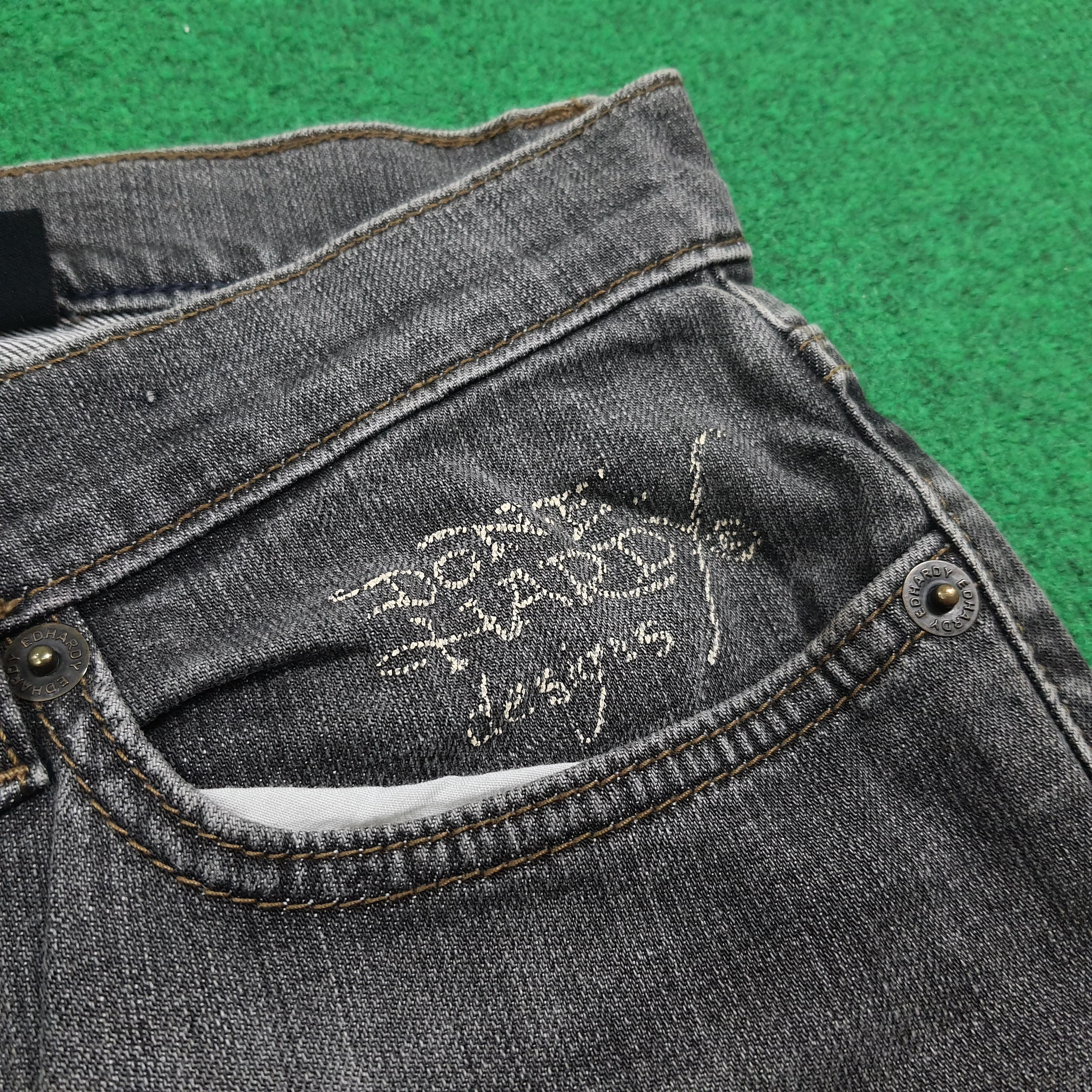 Ed Hardy Vintage Ed Hardy Super Low Rise Cut Jeans C280N22 Size 34" / US 12 / IT 48 - 7 Thumbnail