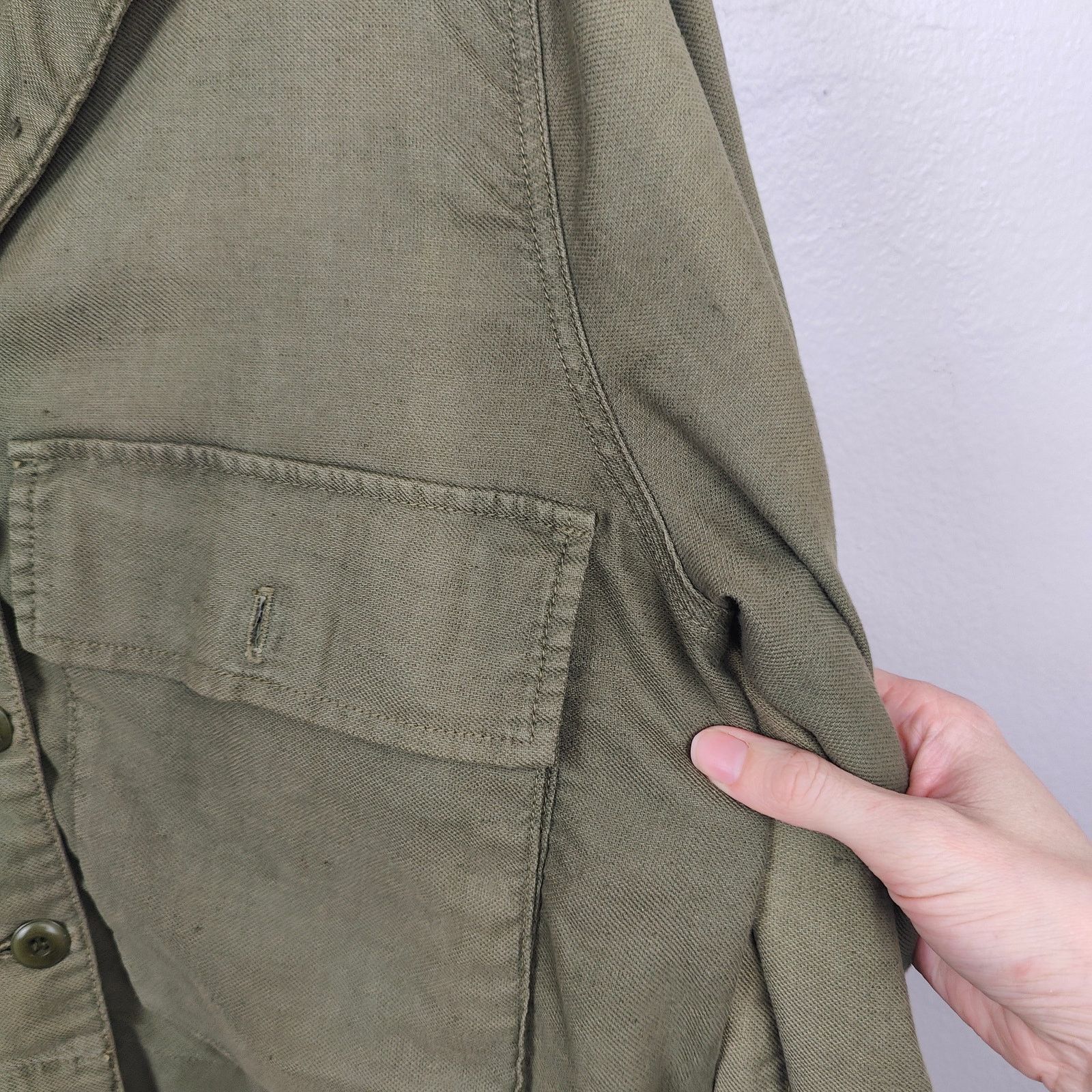 THE GREAT The Great The Swingy Army Jacket Womens Medium 2 Army Green Size M / US 6-8 / IT 42-44 - 5 Thumbnail