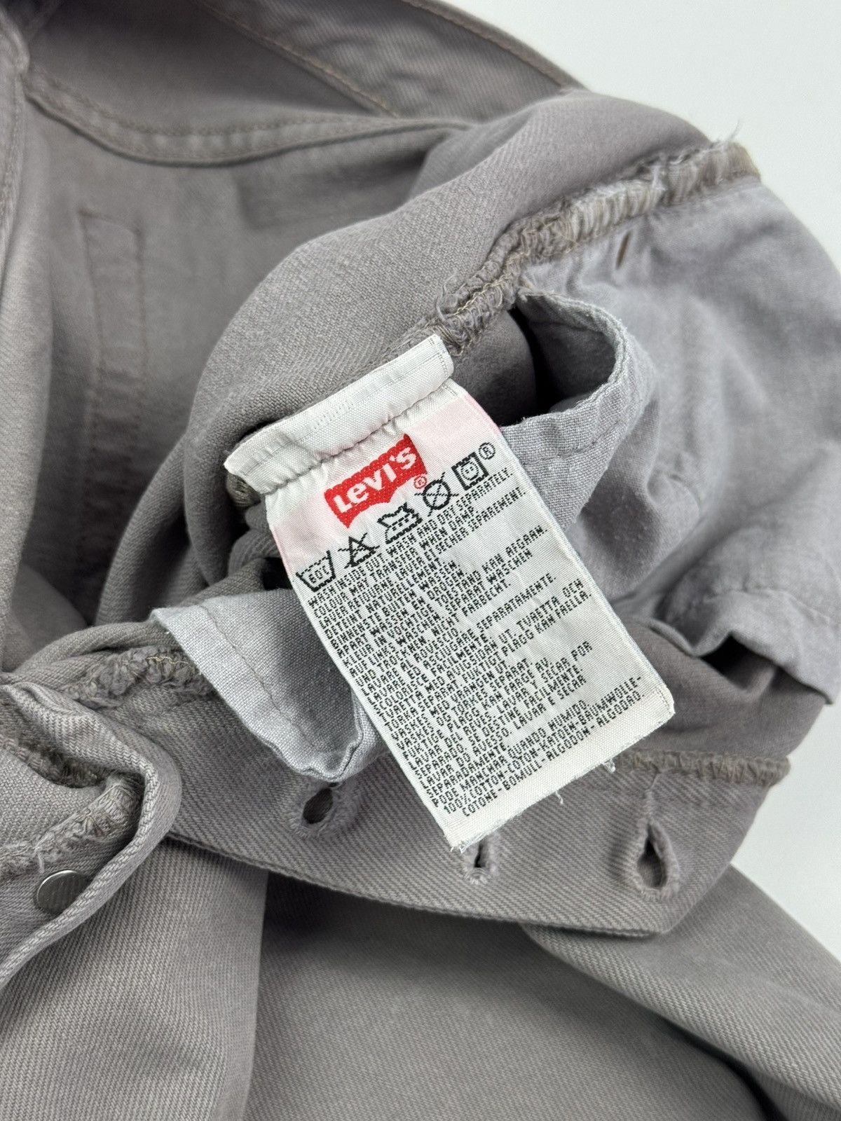 Levi's 1990’s Faded Vintage Levi’s 501 Gray Jeans Pants Size US 32 / EU 48 - 9 Thumbnail