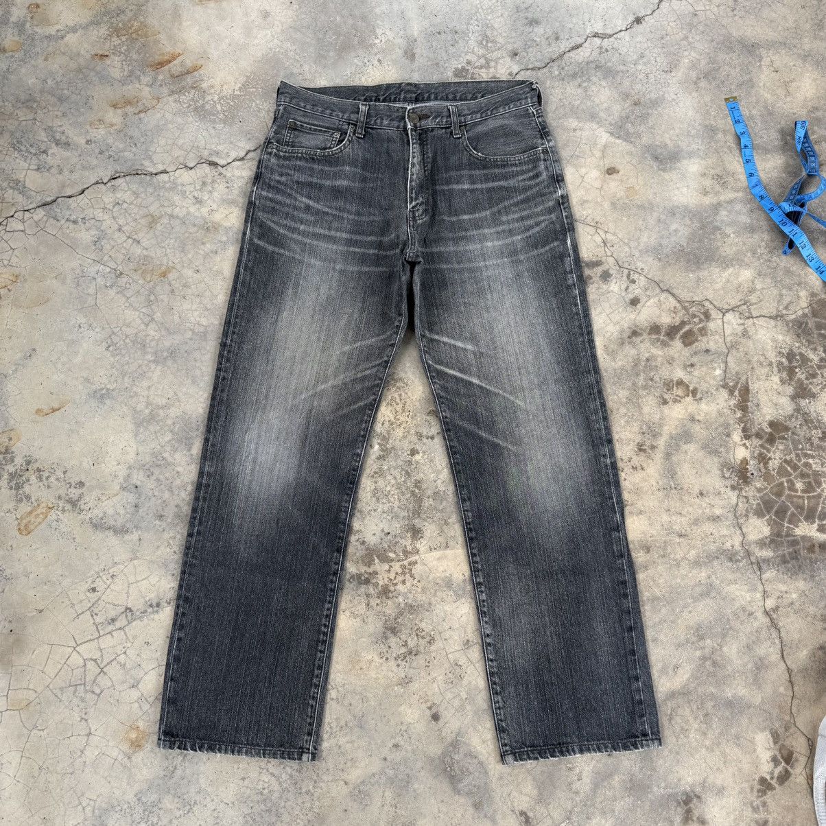 Japanese Brand VINTAGE JAPANESE FADED BLACK JEAN DENIM PANTS Size US 35 - 1 Thumbnail