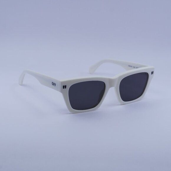 Off-White Off-White OERI13X VALDEZ 0107 Sunglasses White Square Frame Size ONE SIZE - 4 Thumbnail