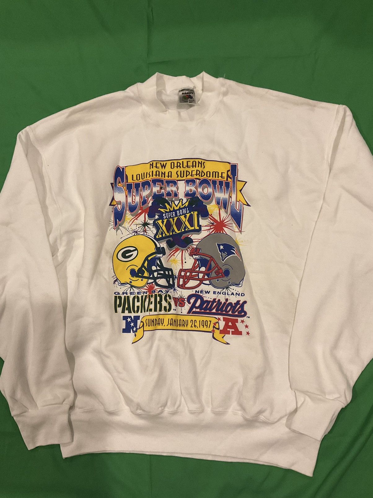 NFL × Vintage 1997 New Orleans Super Bowl XXXI crewneck sweatshirt Size US XL / EU 56 / 4 - 1 Thumbnail