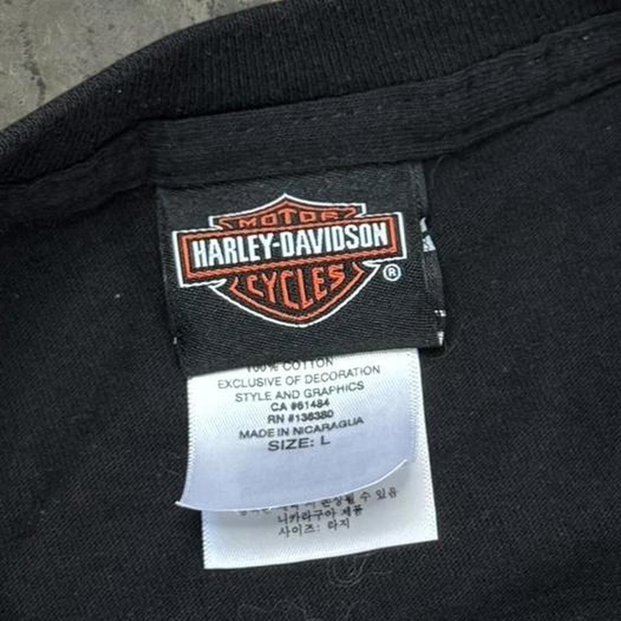Harley Davidson × Vintage Vintage Y2K Harley Davidson Tribal Graphic T-Shirt Size US L / EU 52-54 / 3 - 5 Thumbnail