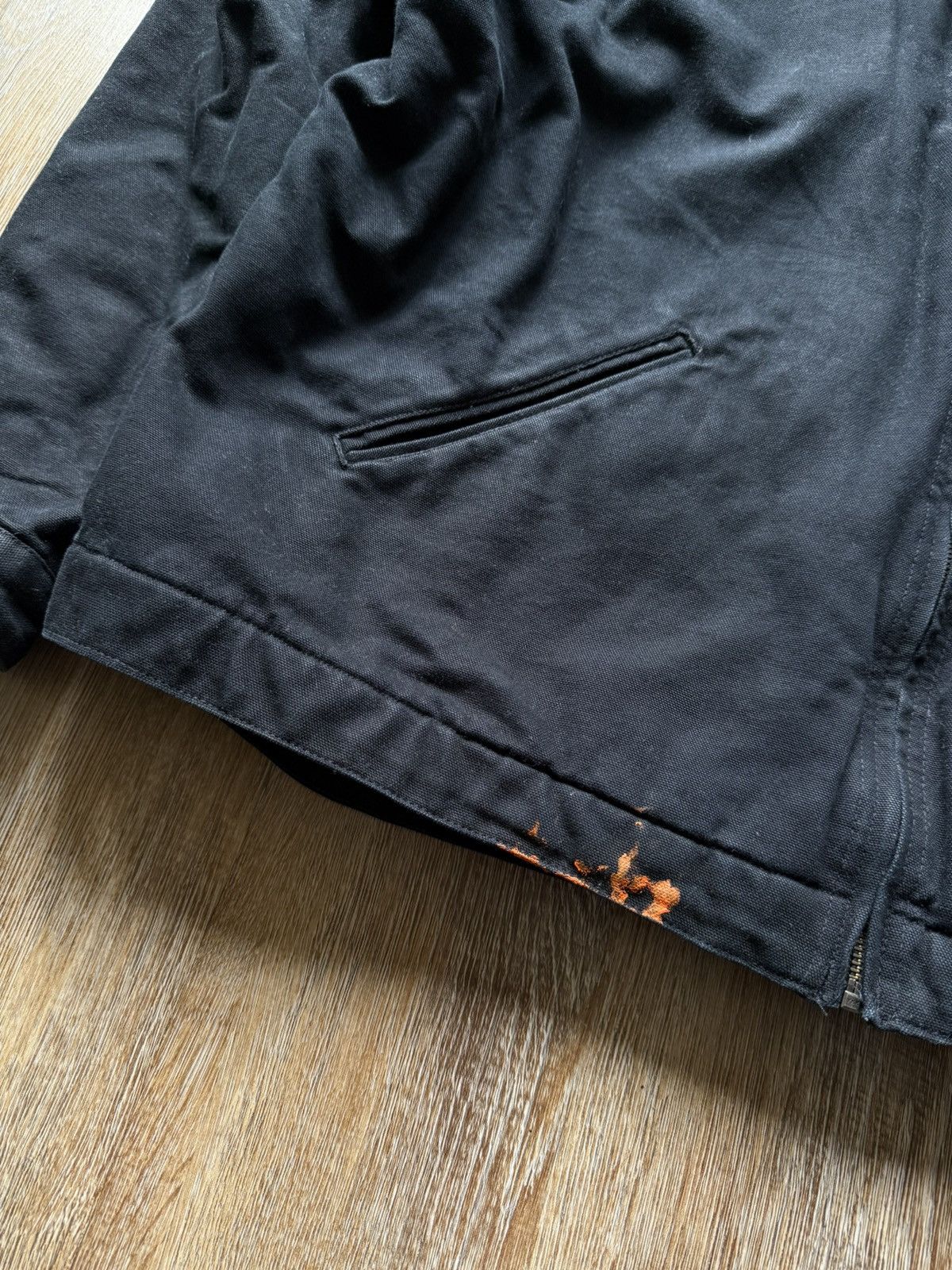 Carhartt × Vintage Vintage Carhartt Detroit Workwear Black Jacket Size US XXL / EU 58 / 5 - 3 Thumbnail