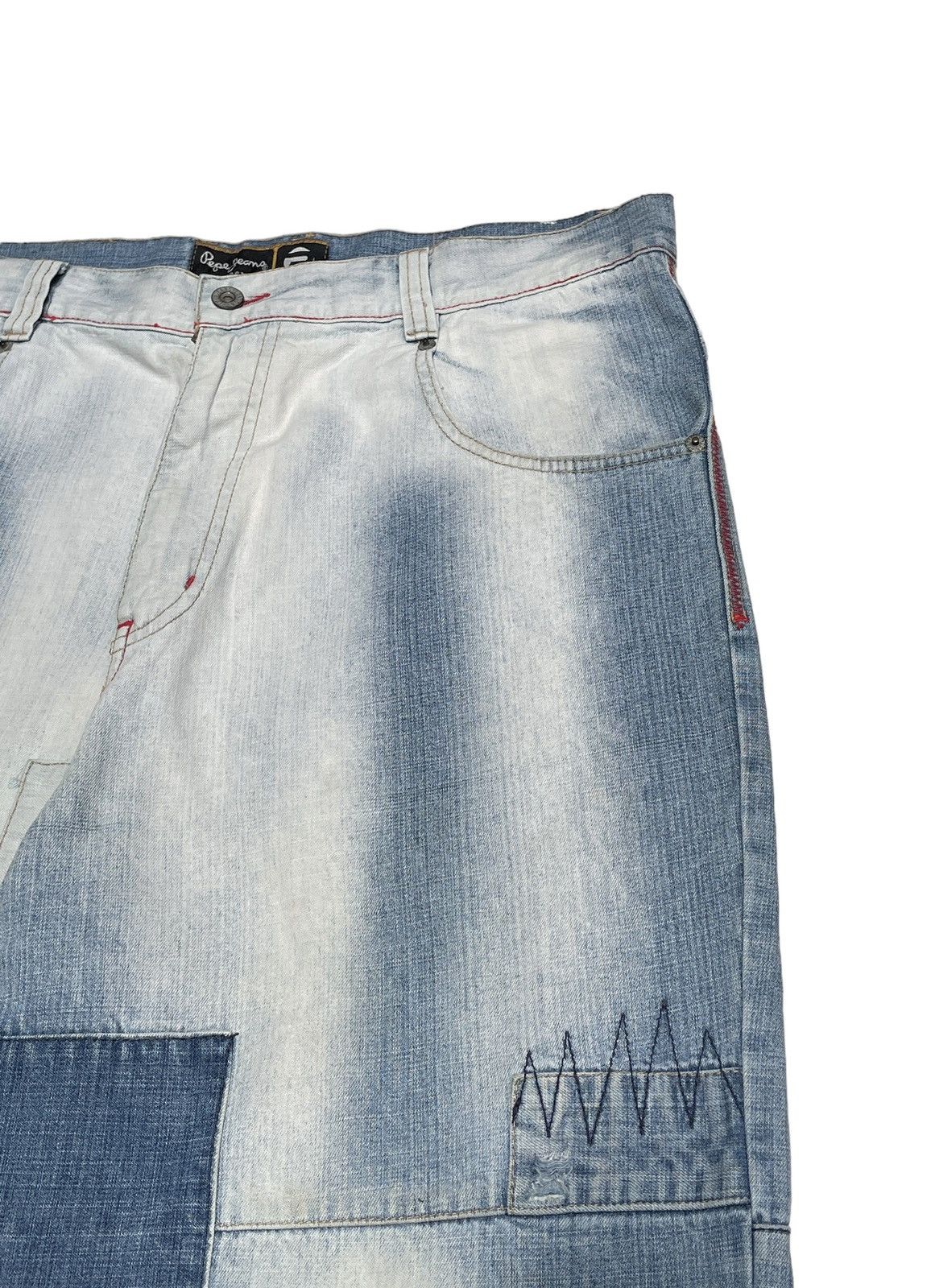 Pepe Jeans Rare Design Vintage Brand Pepe Jean Rapper Baggy Jeans 1999s Size US 36 / EU 52 - 4 Thumbnail
