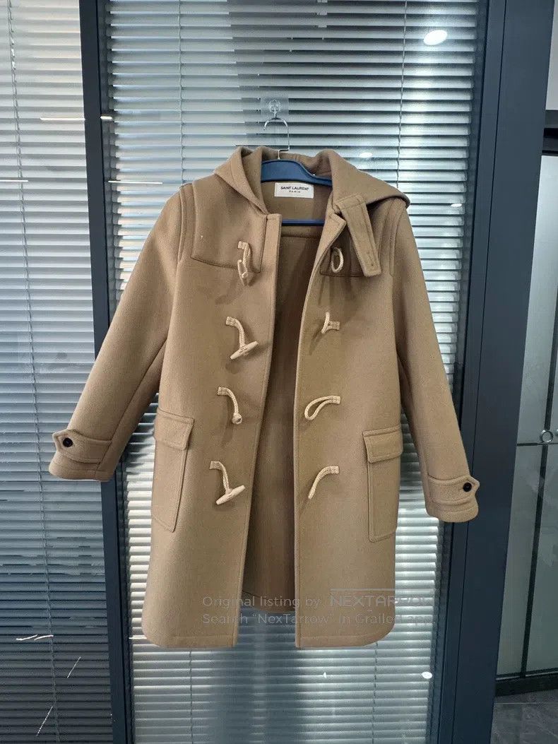 Saint Laurent Paris Saint Laurent Paris Wool Toggle Coat Size L / US 10 / IT 46 - 1 Thumbnail