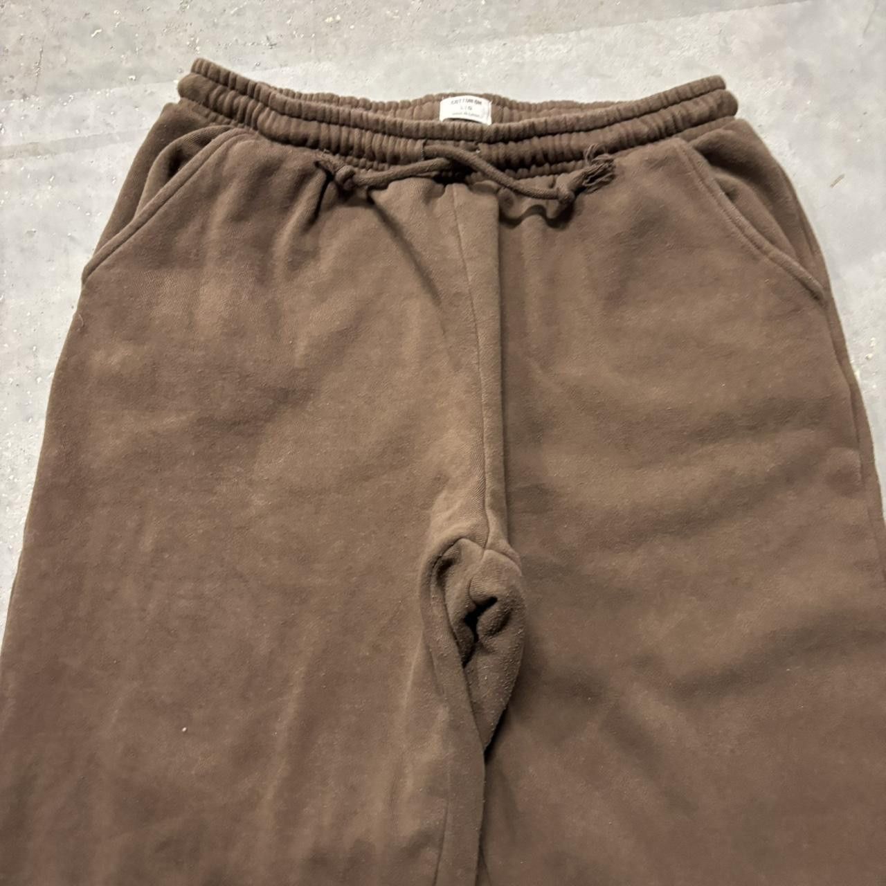 Japanese Brand × Vintage Crazy Vintage Y2K/2000s Brown Essential Sweatpants! Size US 32 / EU 48 - 4 Thumbnail