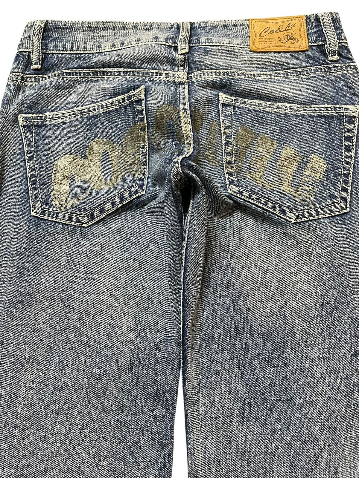 Japanese Brand Vintage Japanese Brand Blue Wash Distress Style Loose Jeans Size US 30 / EU 46 - 5 Thumbnail