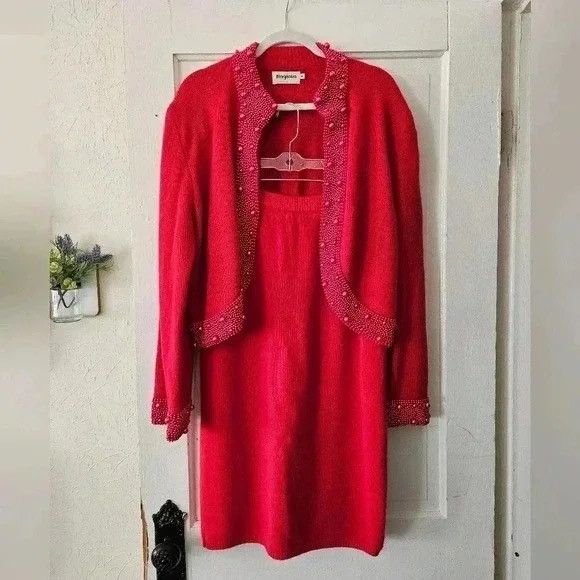 Other Lambswool And Angora Skirt And Beaded Jacket Set Size Medium Size M / US 6-8 / IT 42-44 - 2 Thumbnail