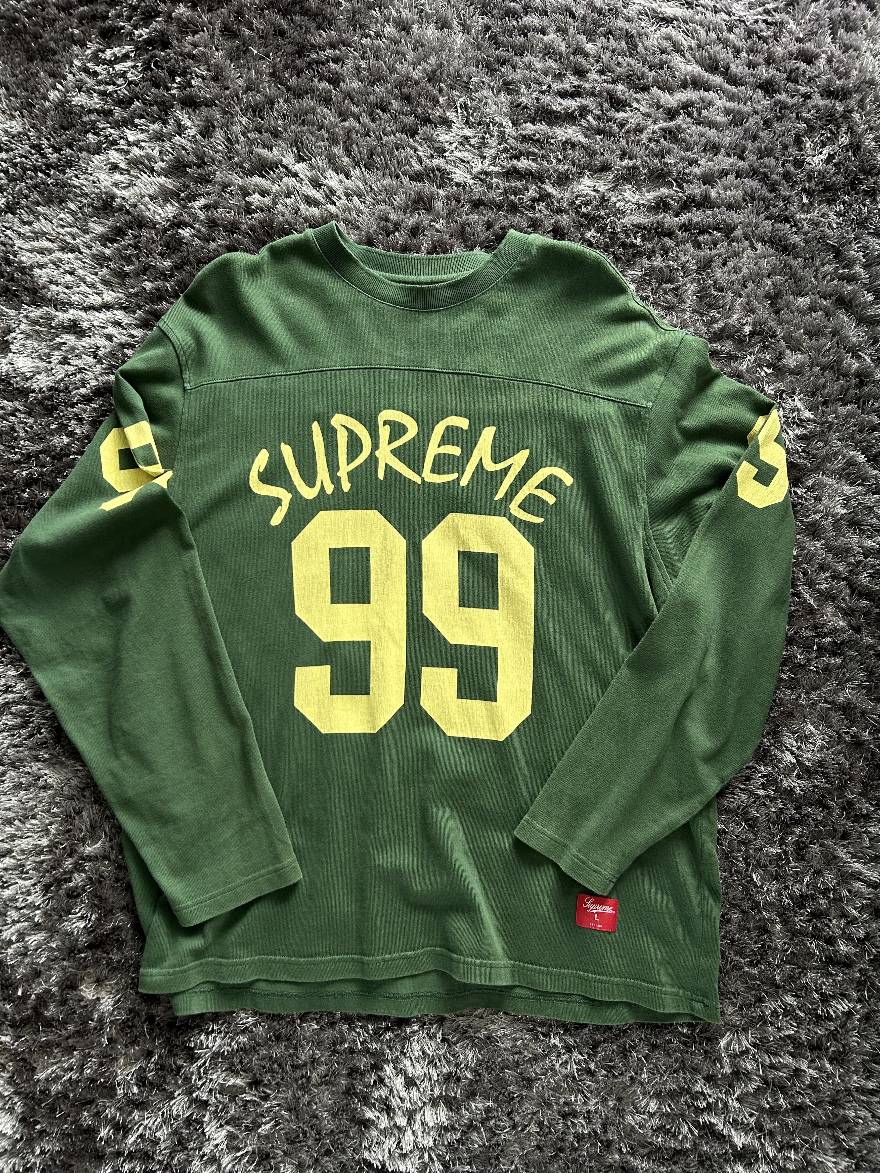 Supreme 99 L/S Football Top | Grailed